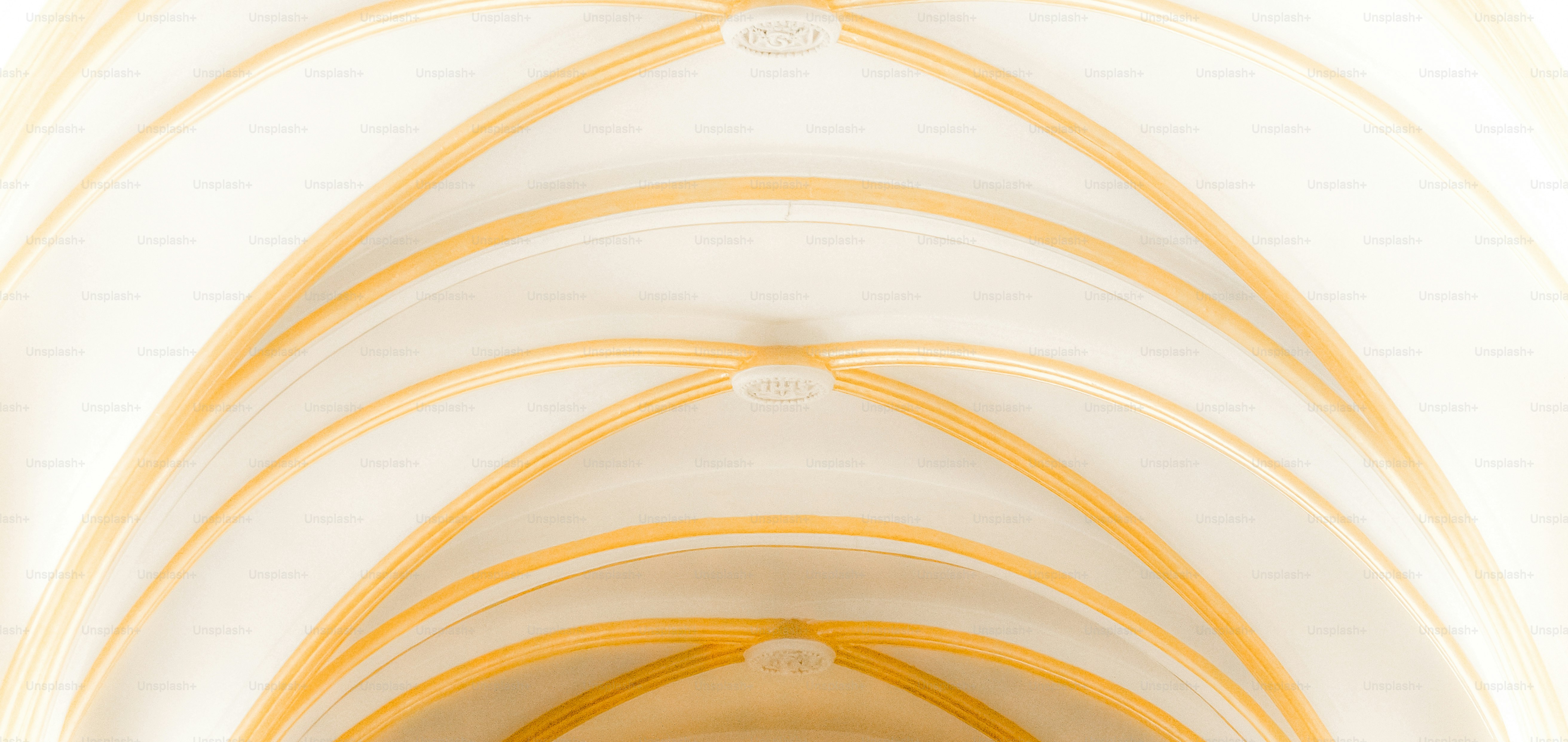 アンティークゴシック様式の教会。白いアーチ型の天井。アーキテクチャ要素。キリスト降誕教会