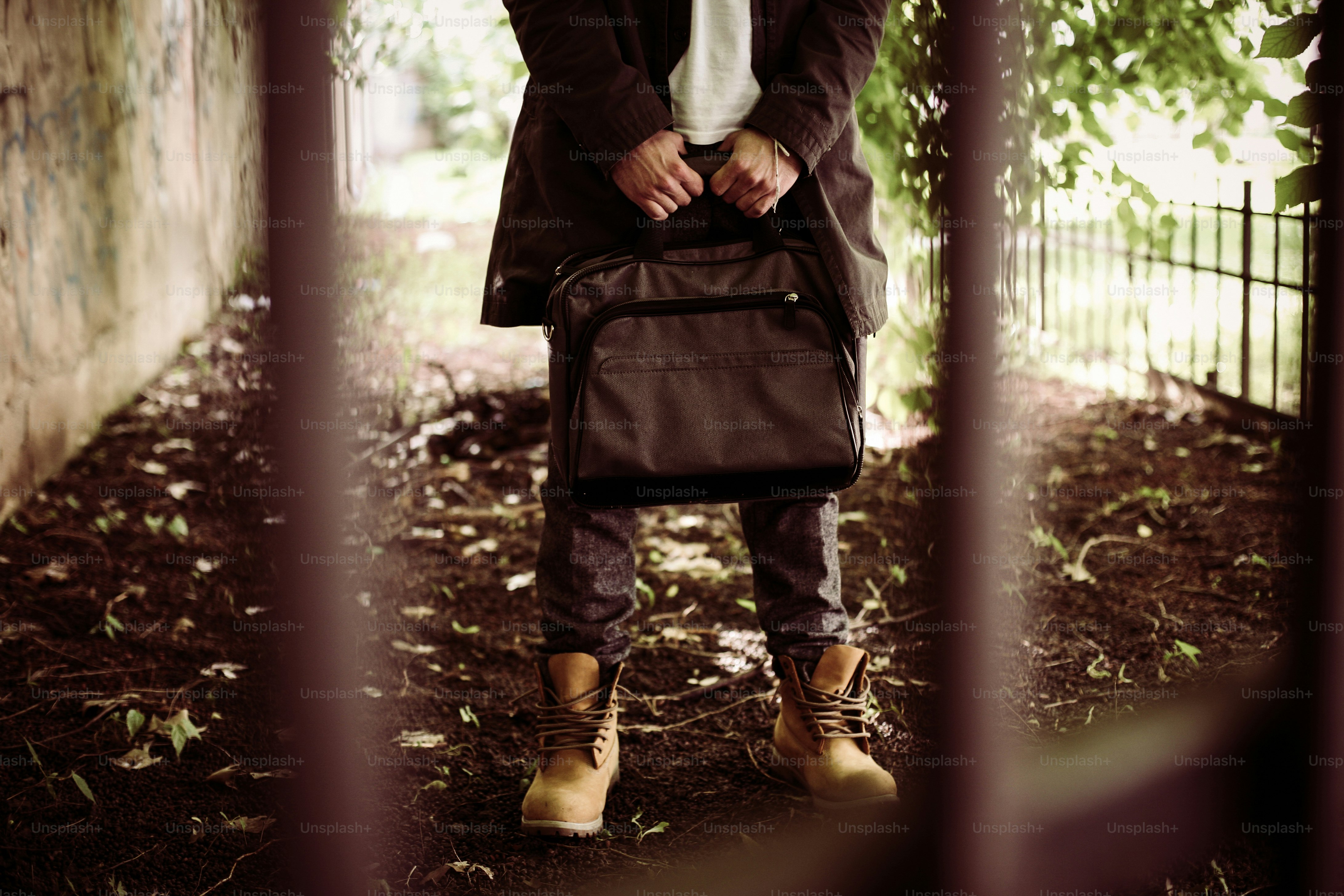 Slave of job.  Business man in jail.