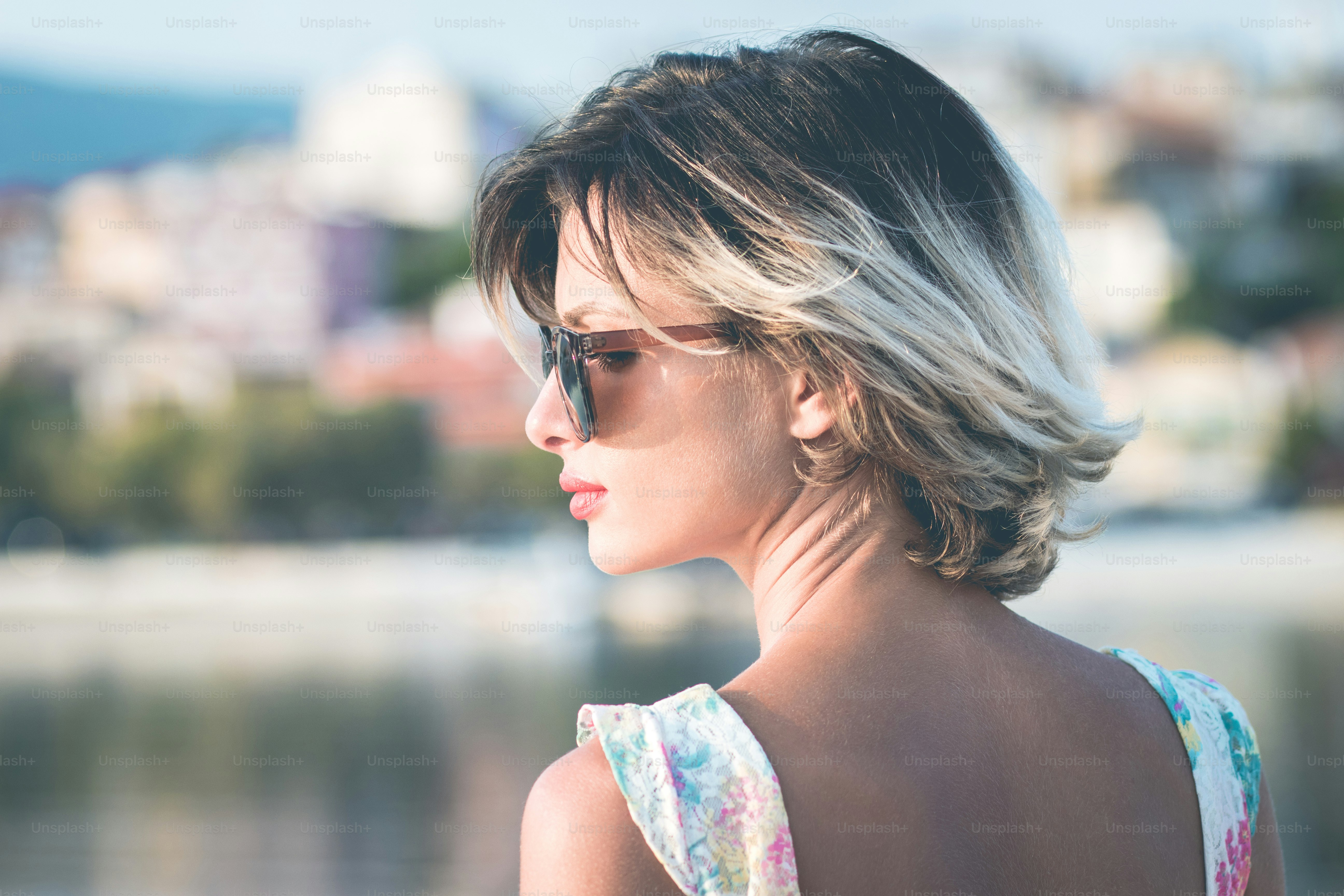 Portrait of the beautiful girl with sunglasses. photo – Fashion Image ...