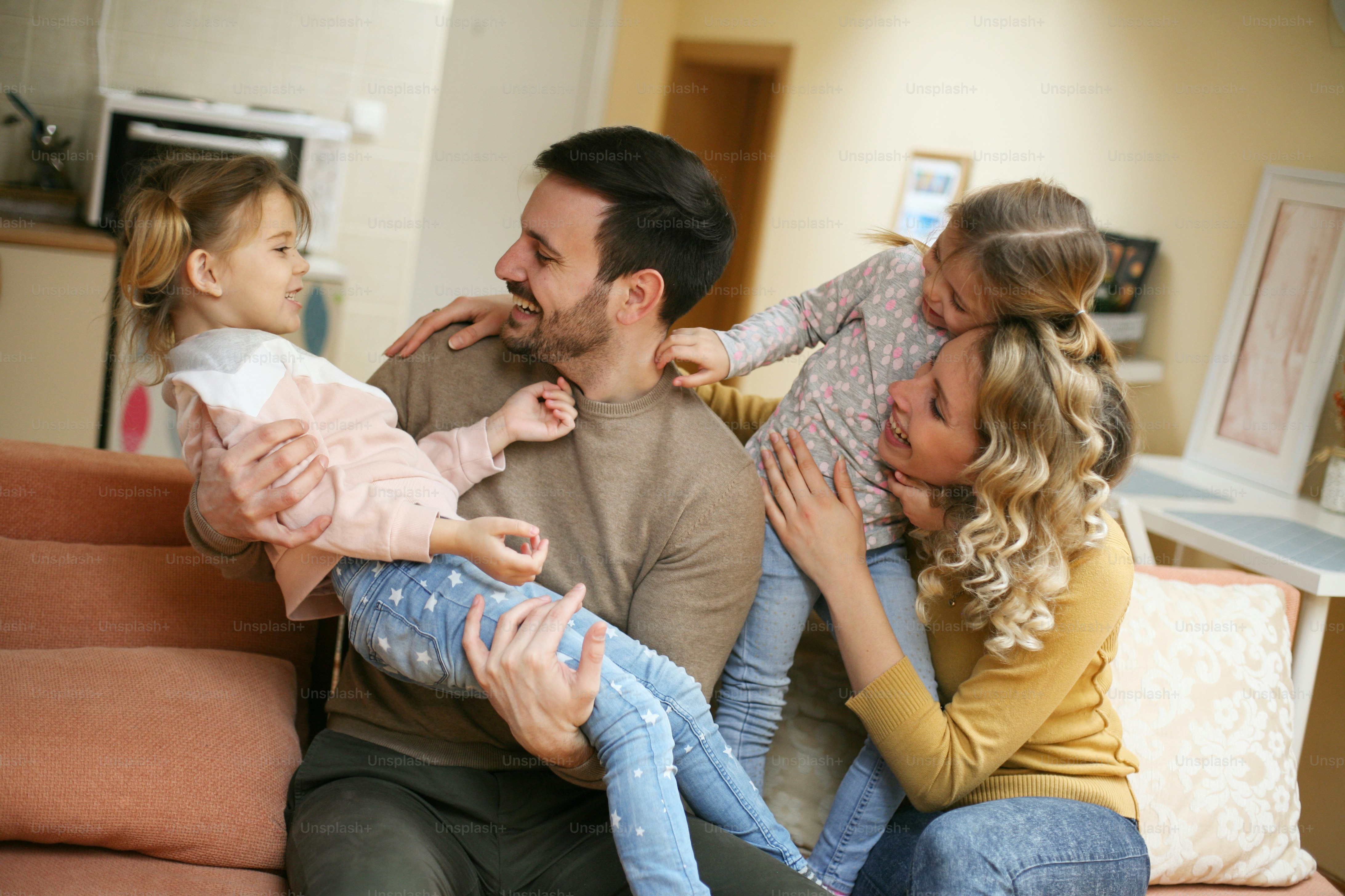 Family spending time together outdoors