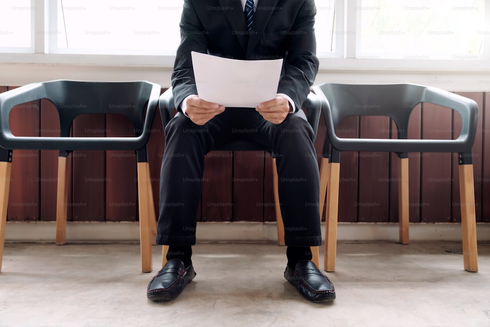 Business people waiting for job interview