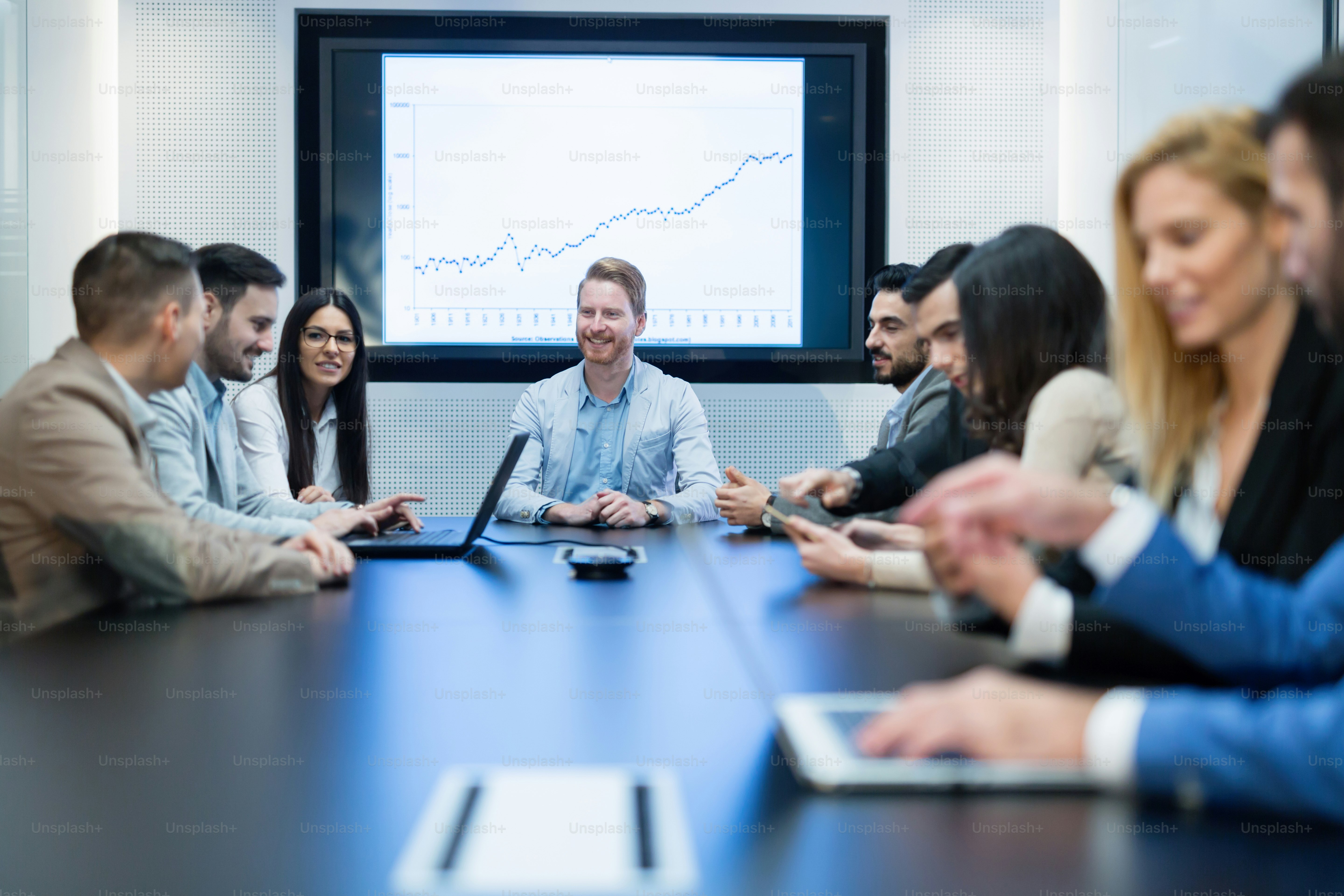 Picture of business meeting seminar in conference room