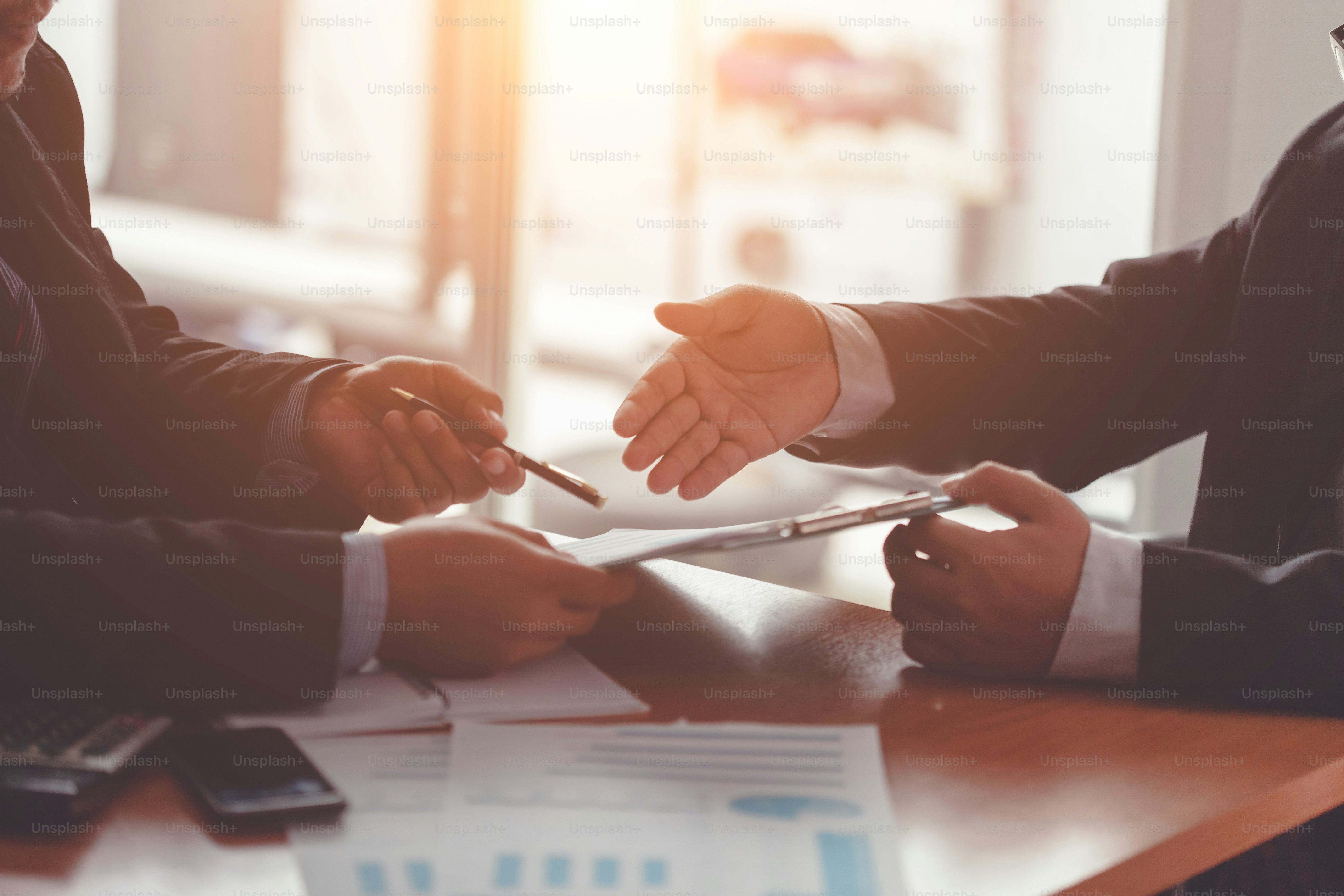 Business people meeting time working with new startup project. Idea presentation, analyze plans.