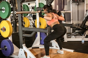 Young woman exercise at the gym.