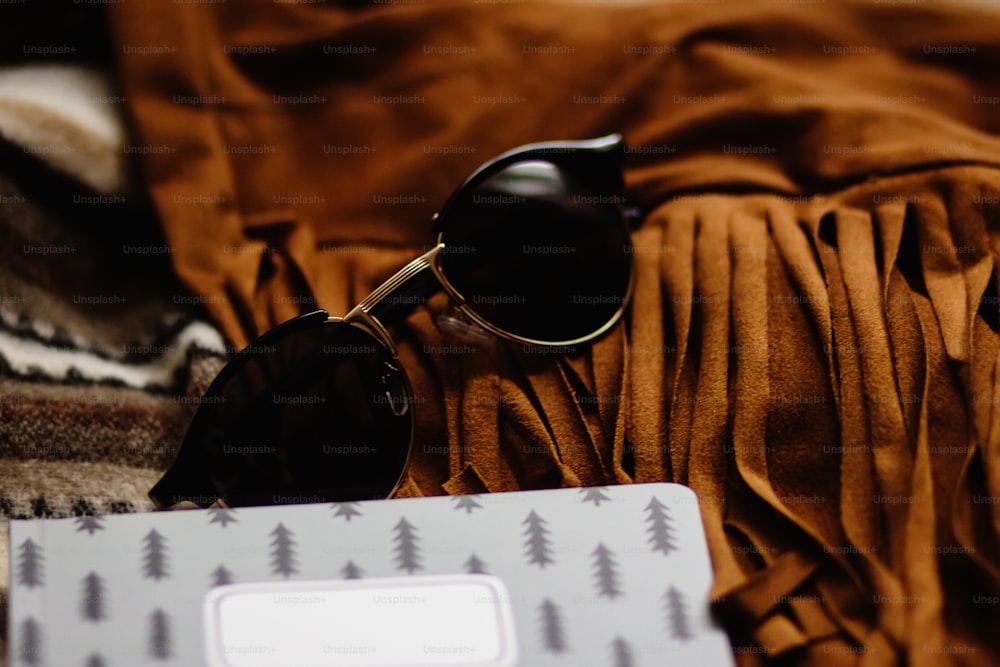 boho gypsy stylish elements of jacket fringe sunglasses notebook and camera, fashion set for travel