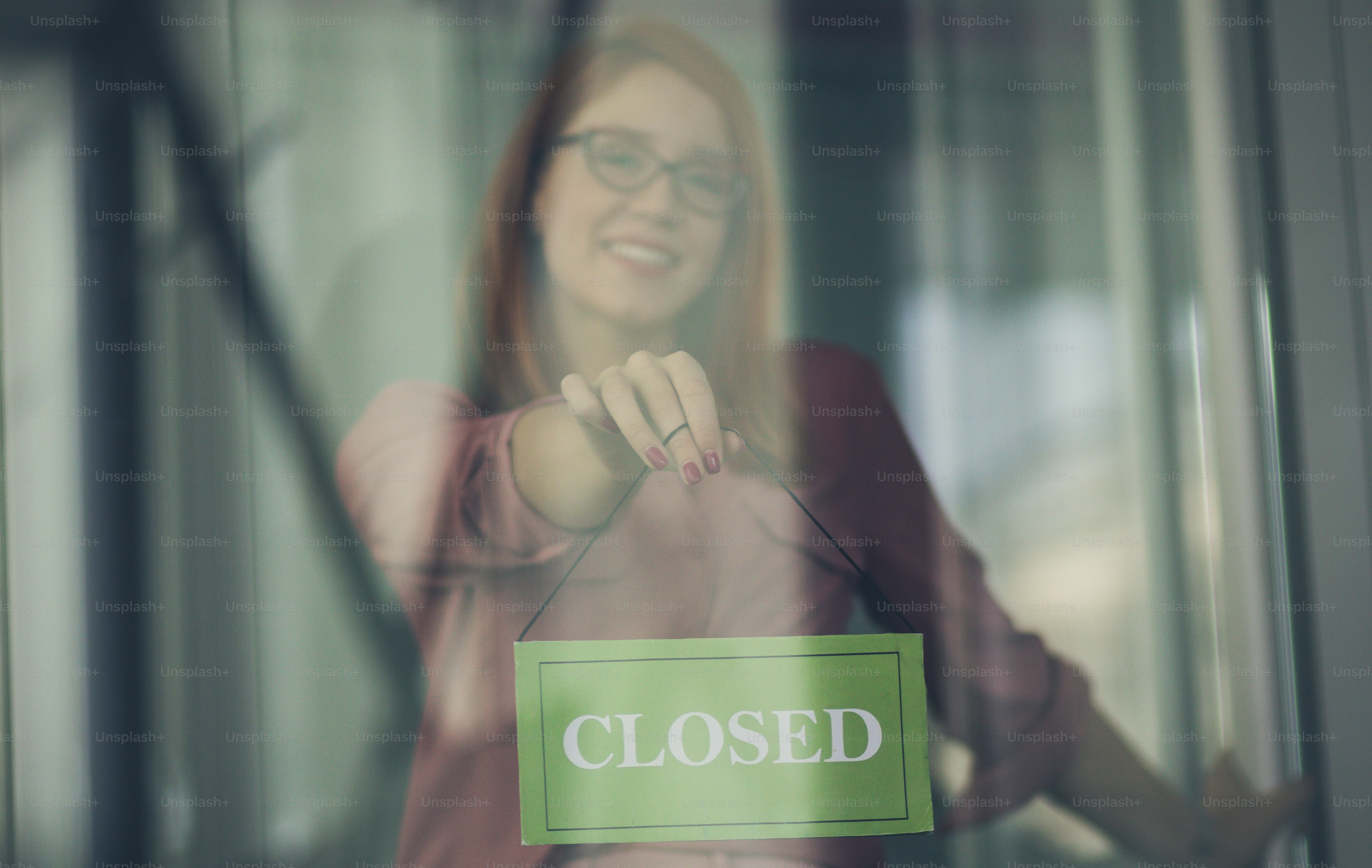 Day is a successful ending. Business woman with new industry. Close up. Focus on hand.