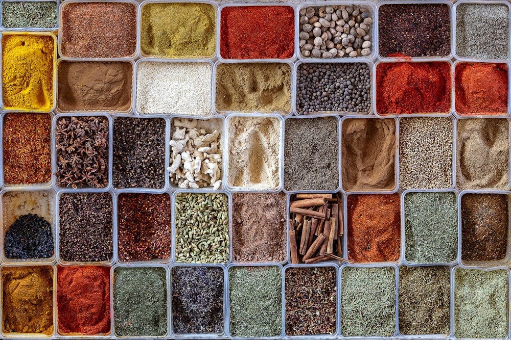 Variety of spices