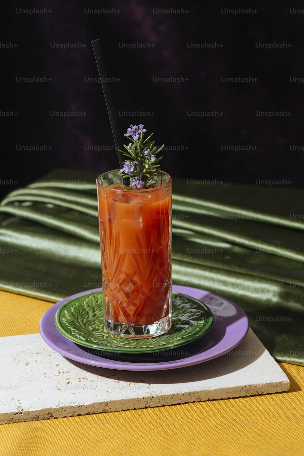 Bloody Mary is a cocktail containing vodka, tomato juice, and combinations of other spices and flavorings including Worcestershire sauce, hot sauces, garlic, herbs, and horseradish