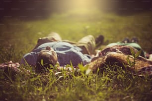 Love is in their nature. Happy couple in outdoors.