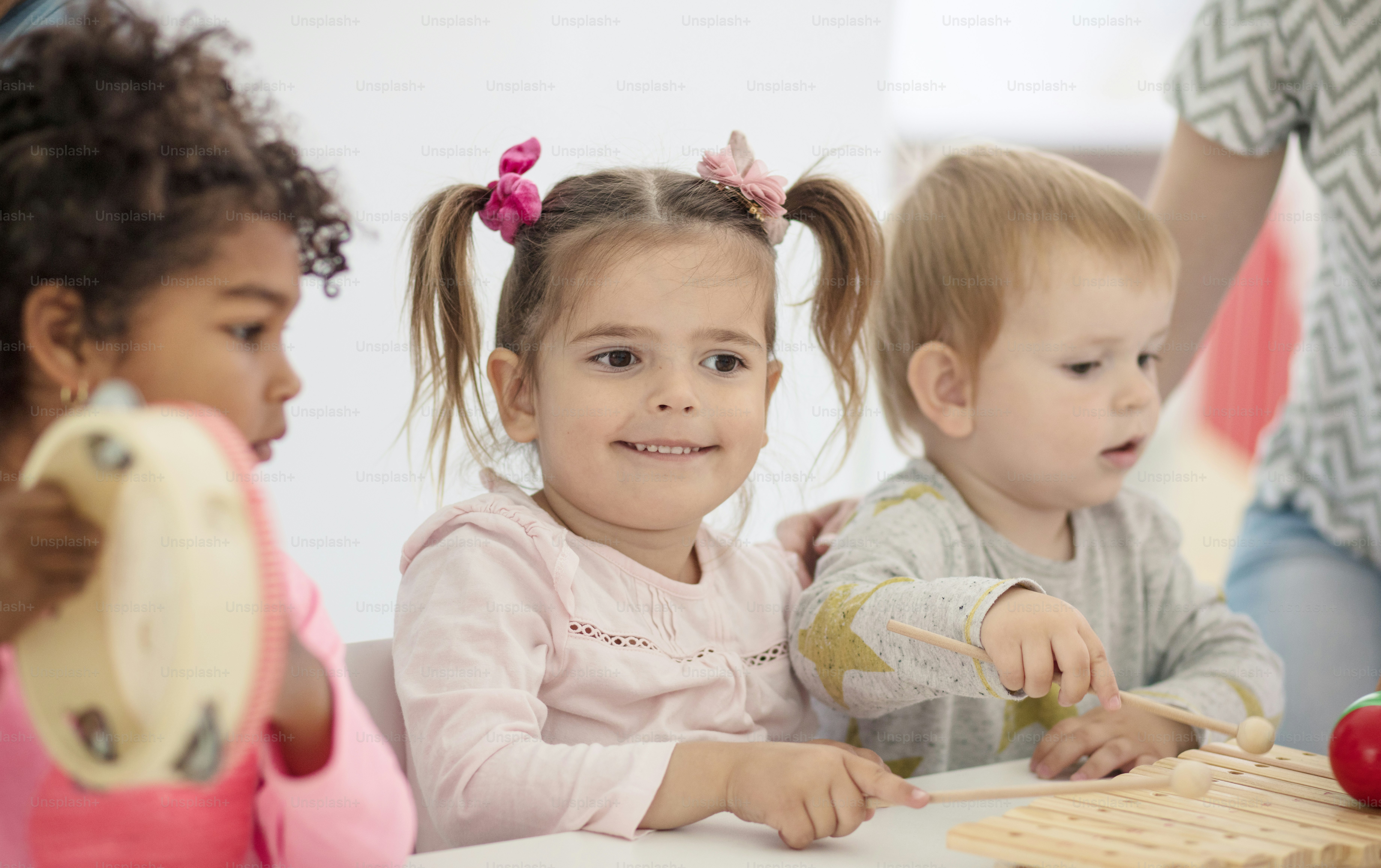 In creation. Children in preschool.