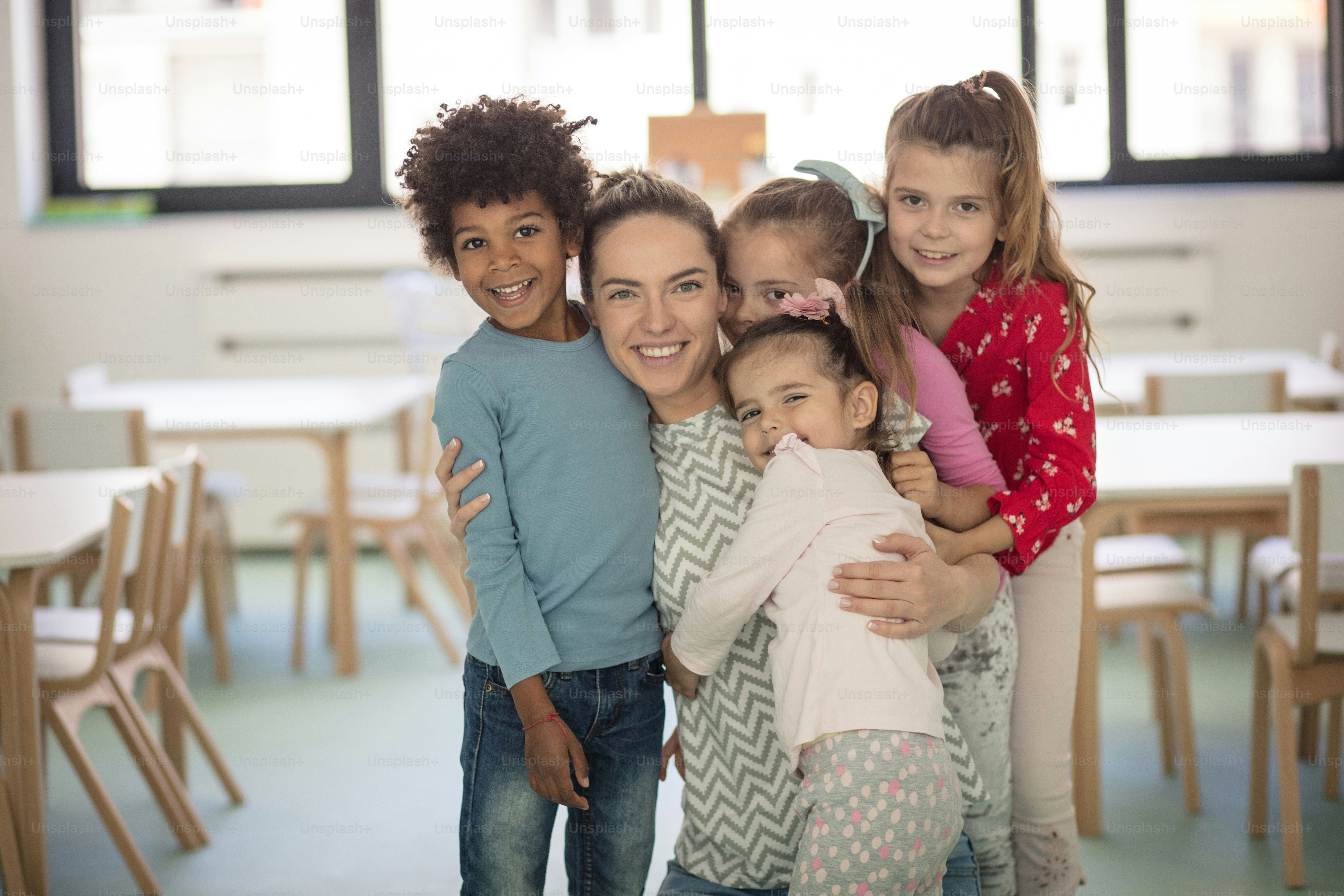 We are like one family. Children in preschool.