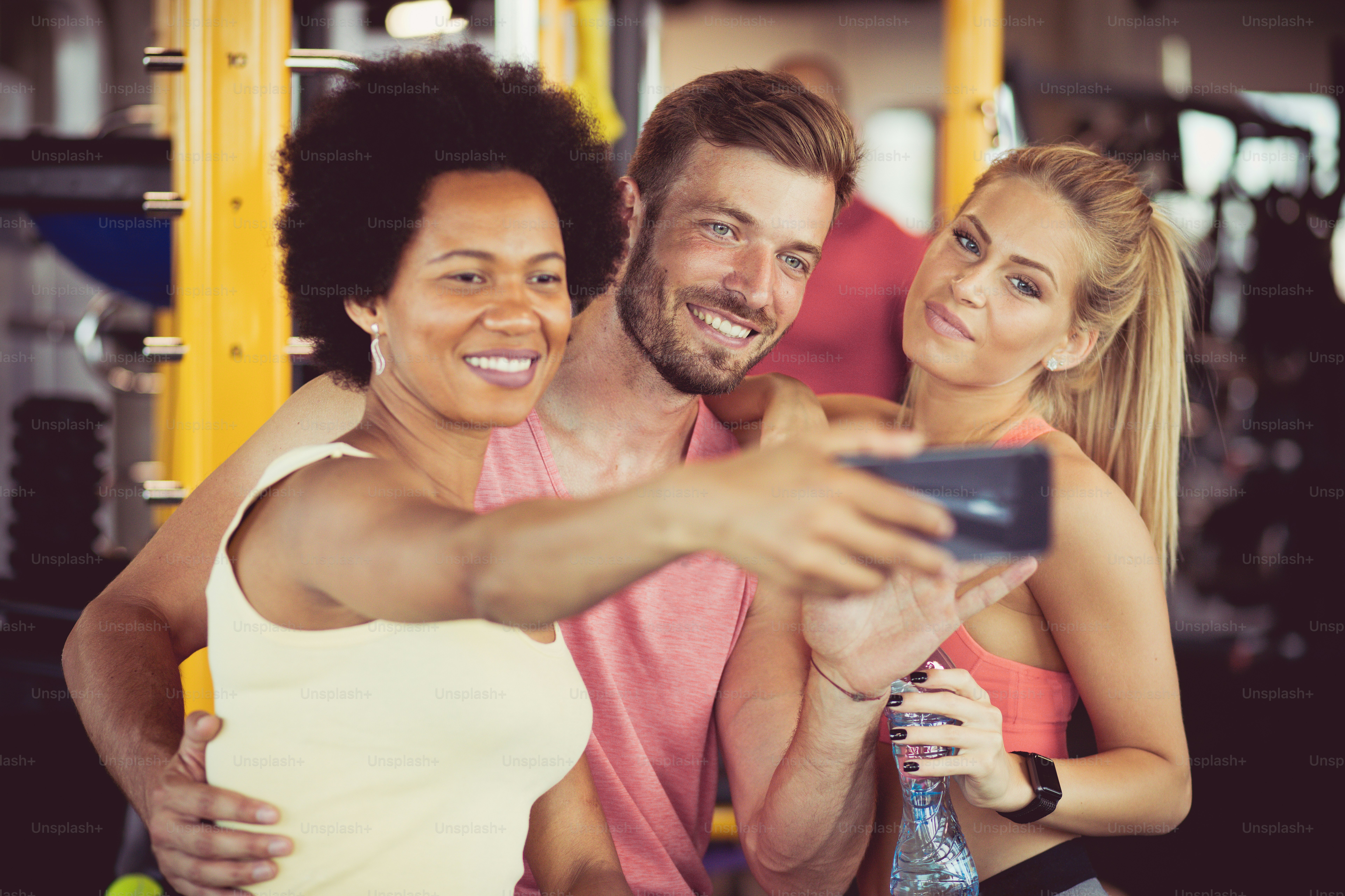 We are in gym. People at gym.