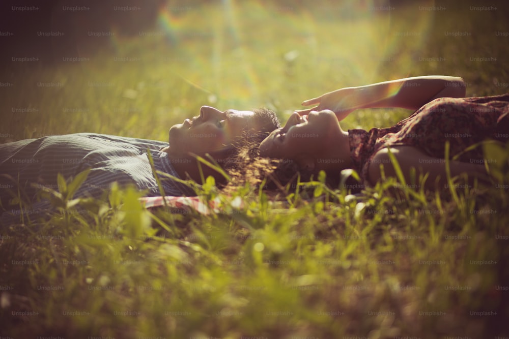 With you next to me, life is complete. Happy couple in outdoors.