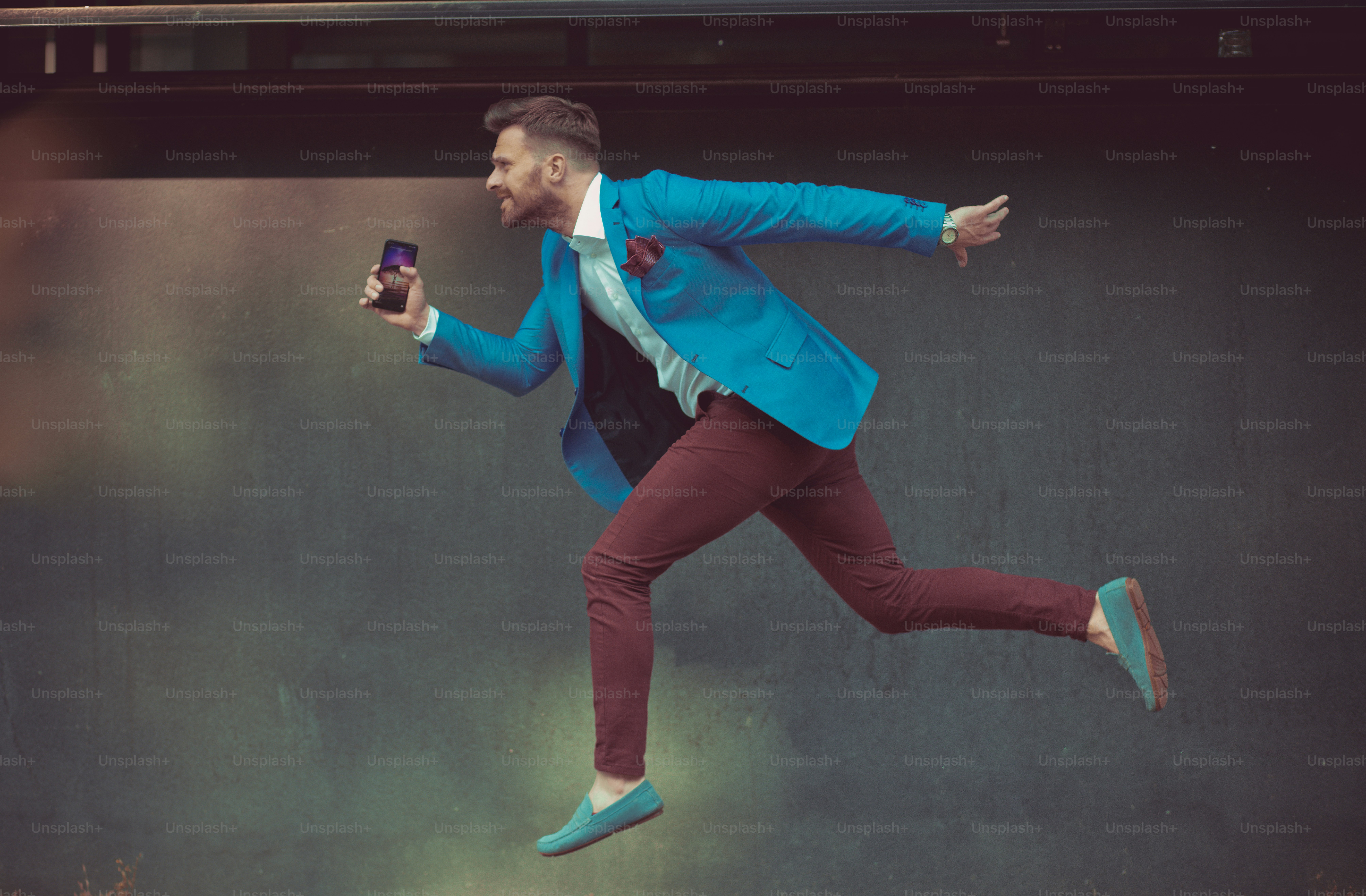 Success here I come. Business man in the city.