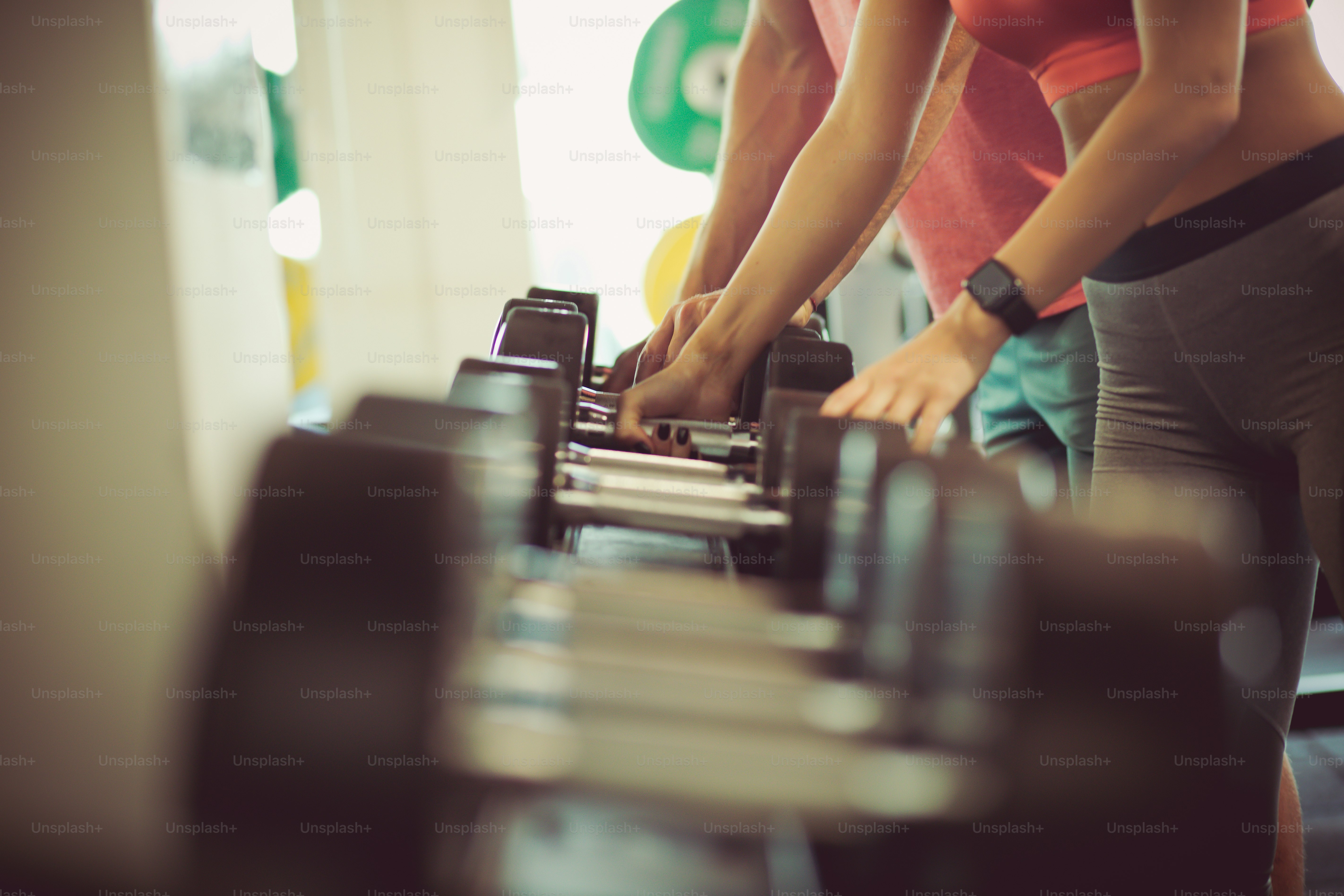 Gyms life. People at gym.