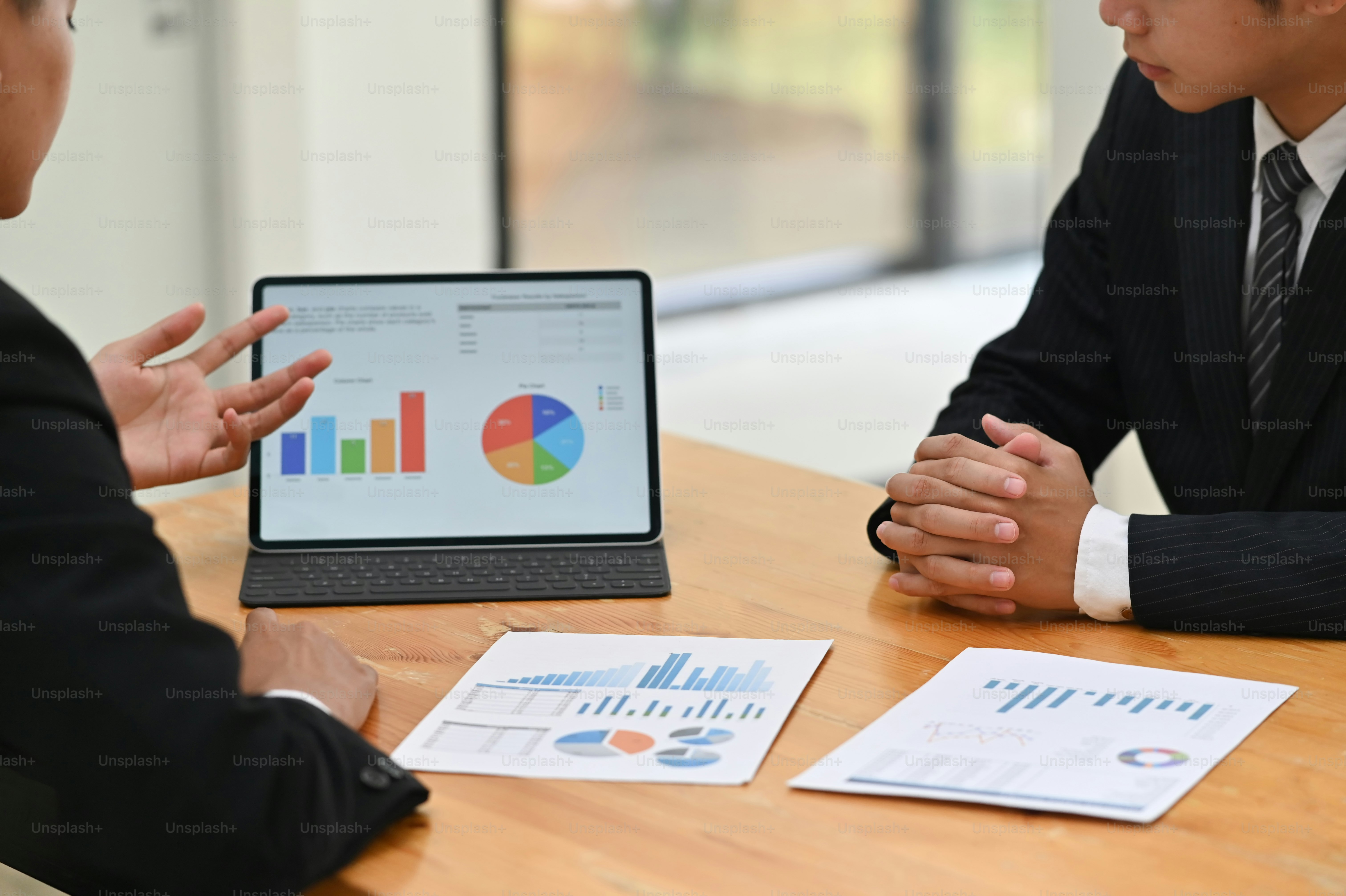 Cropped shot Consult with digital tablet and marketing planning.