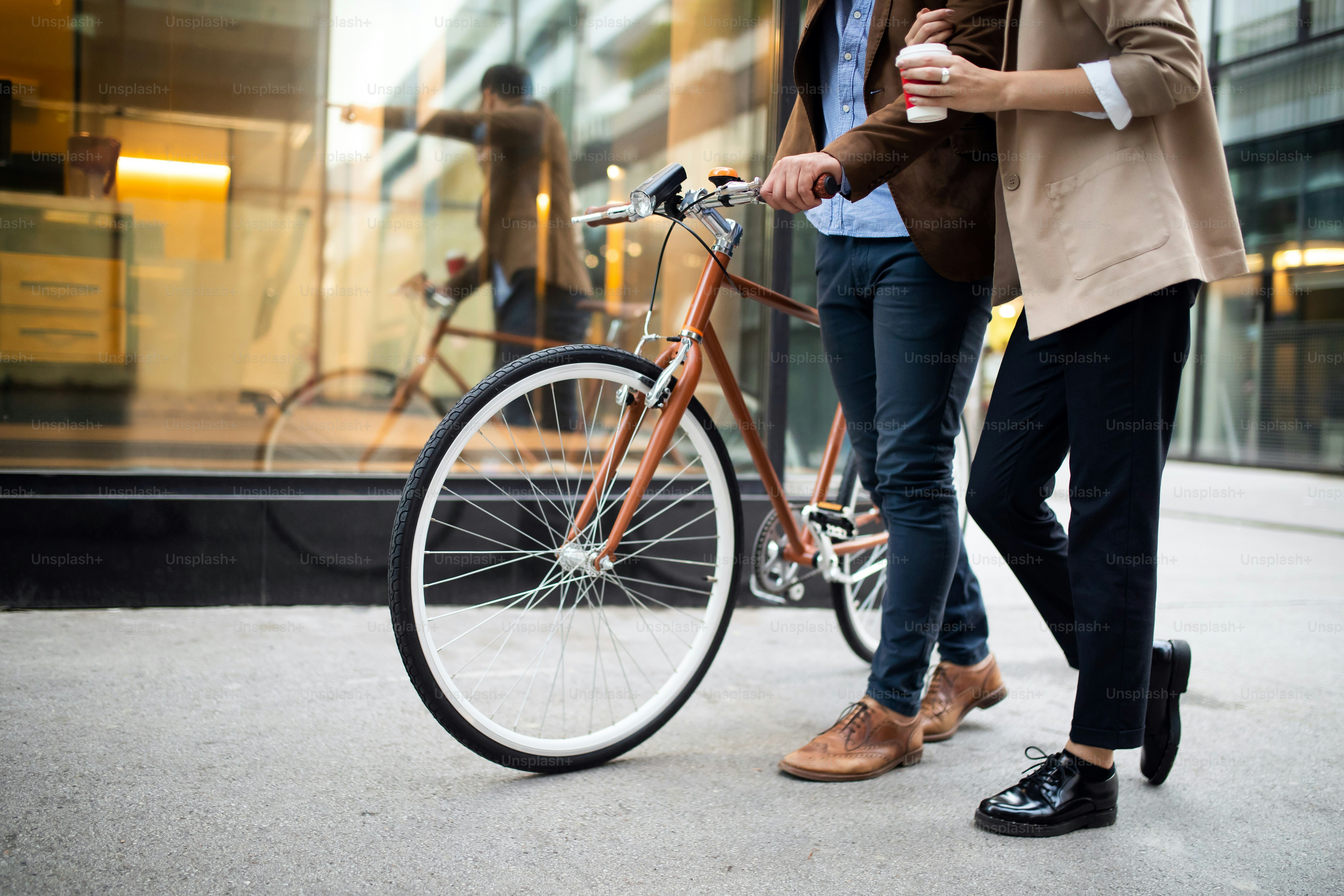 Young happy couple enjoying city and dating