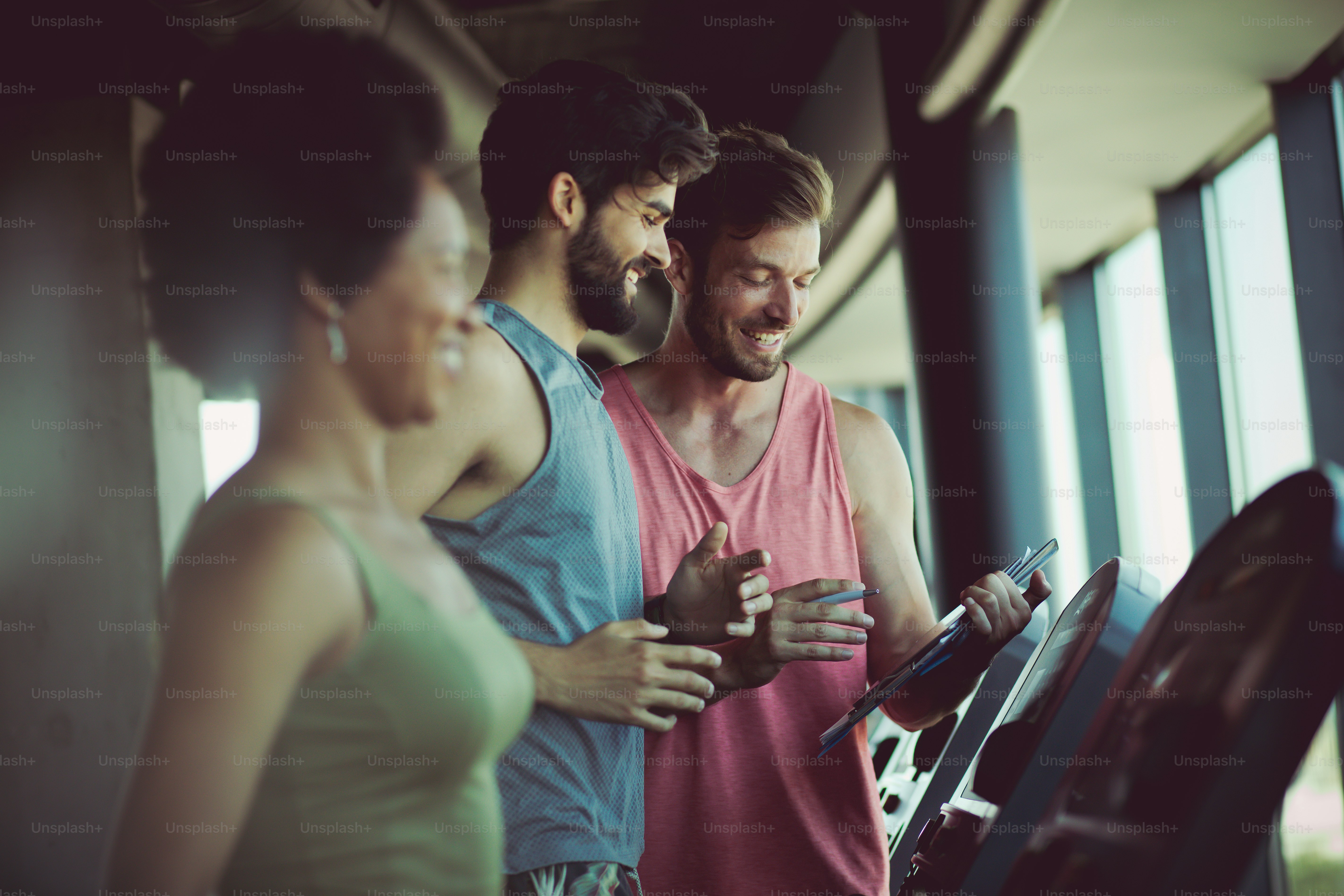 I proud of you. People in gym.