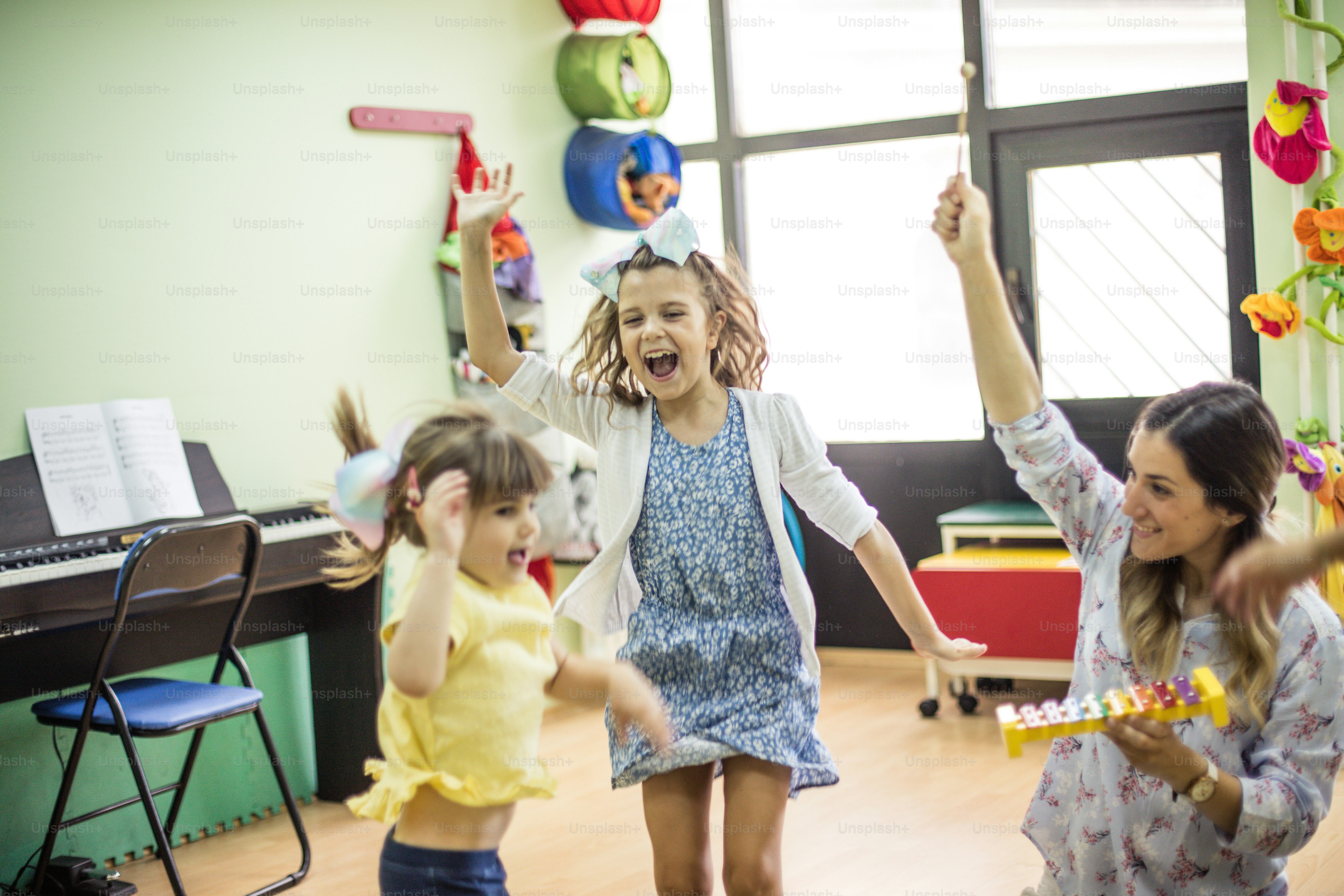 Wonderful childhood. Children in preschool