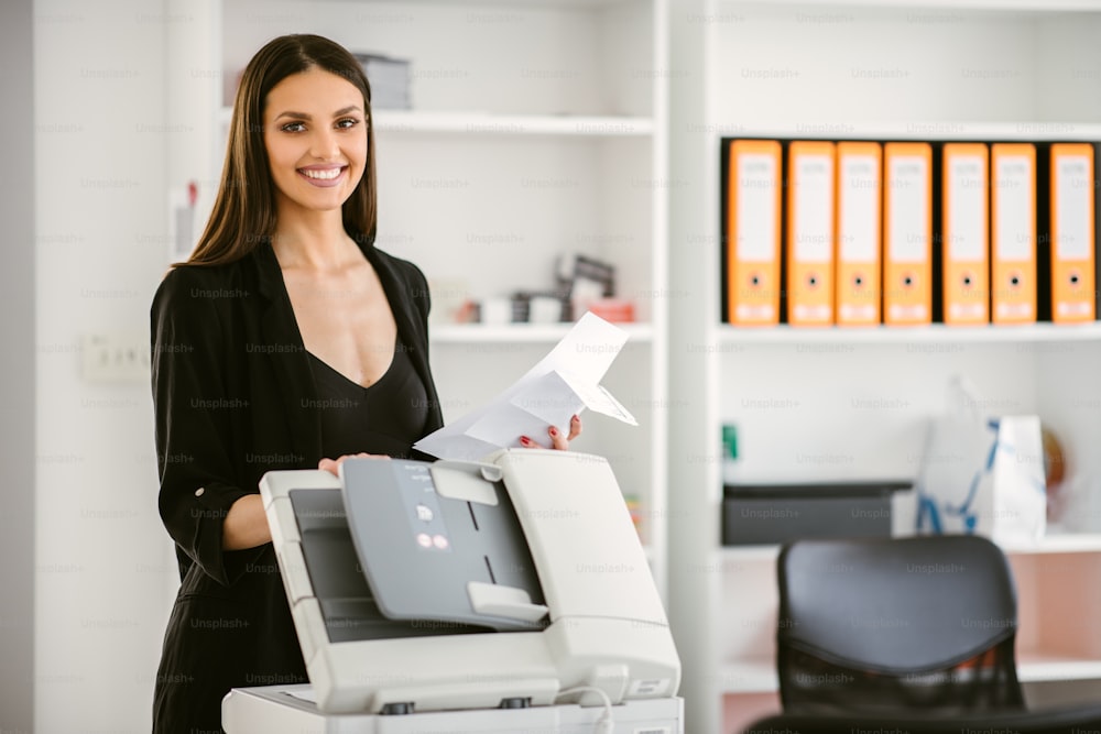 Business Person, Businesswoman, Printer, Woman