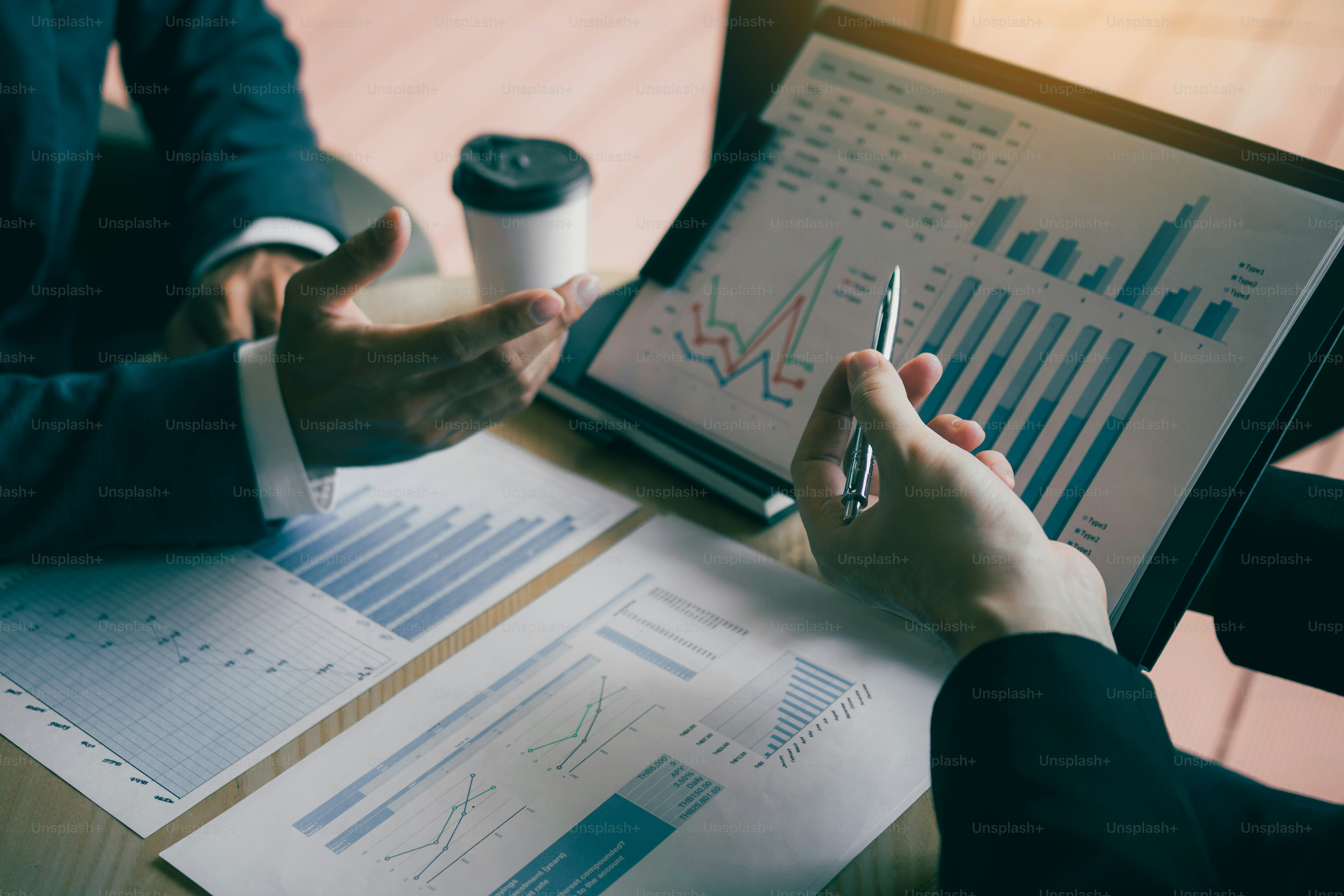 Modern Financial Office Workspace