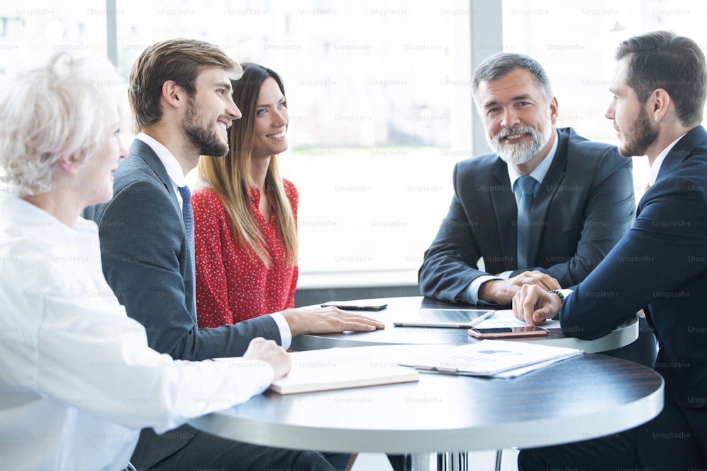 Business People Meeting Communication Discussion Working Office Concept