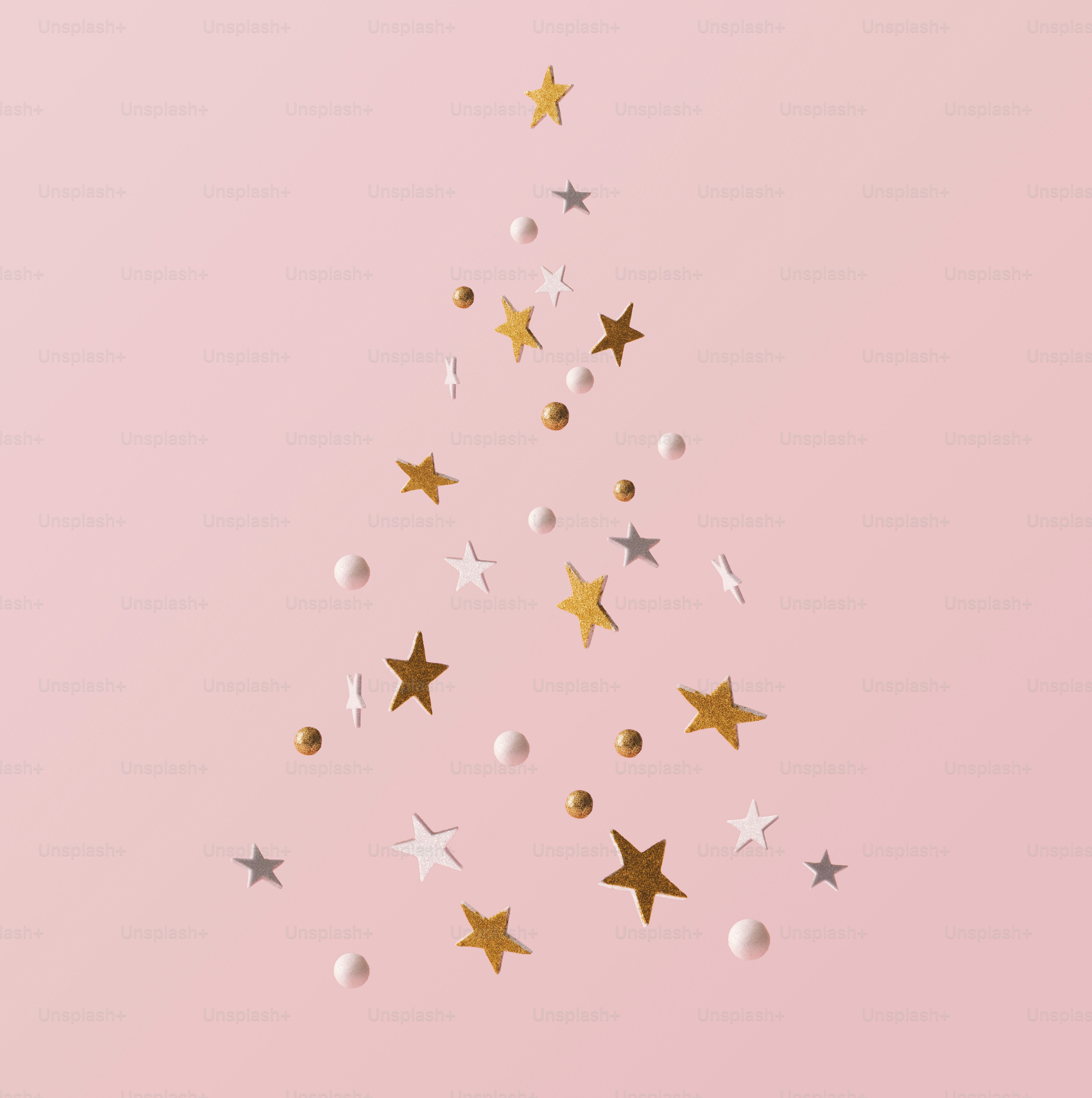 Celebration minimal Christmas tree.