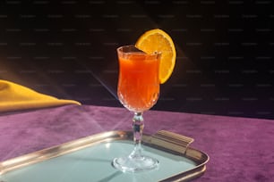 Tequila Sonnenaufgangscocktail, Vintage-Stil