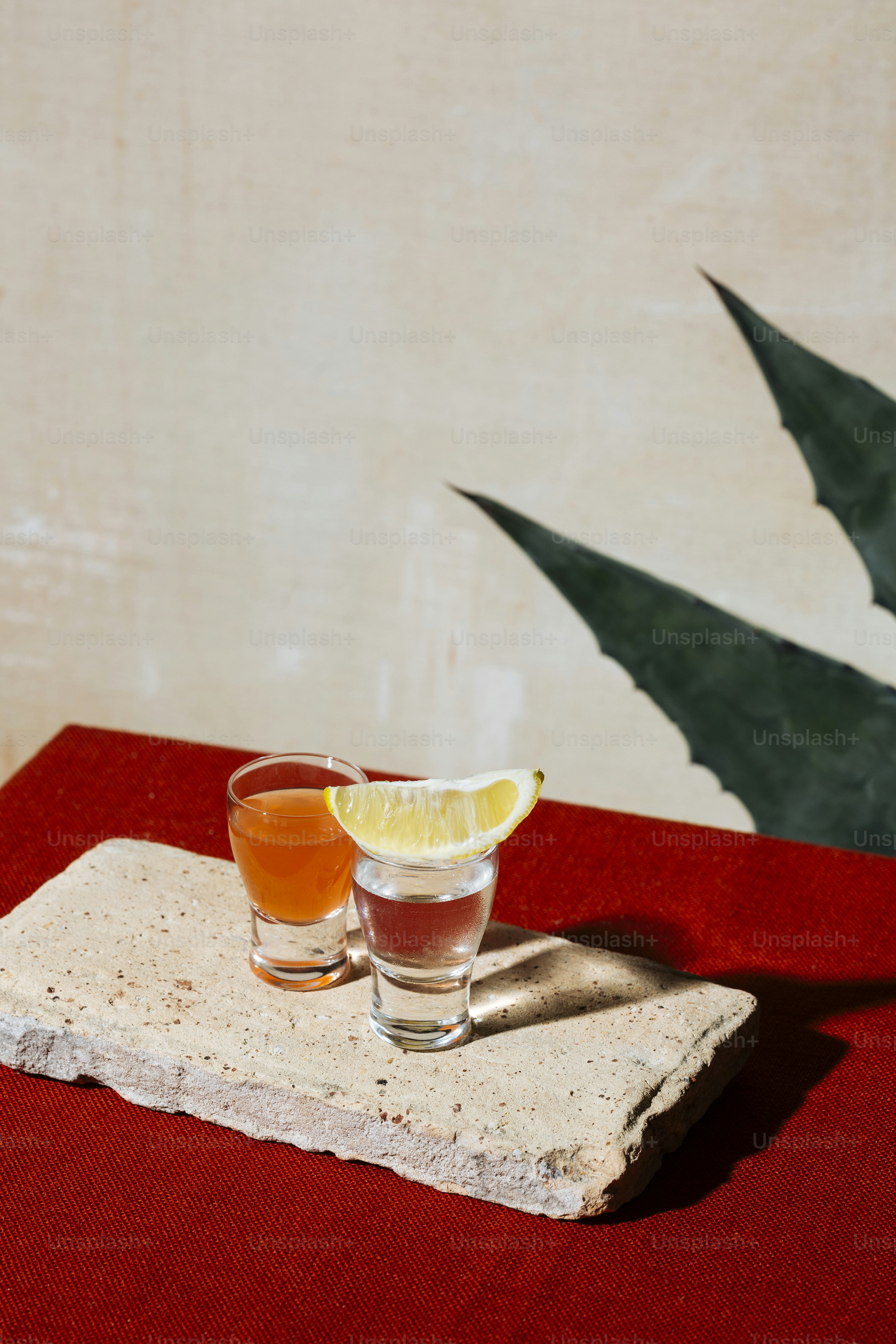 Foto zum Thema Tequila mit Sangrita, einem üblichen Partner mit Orange ...