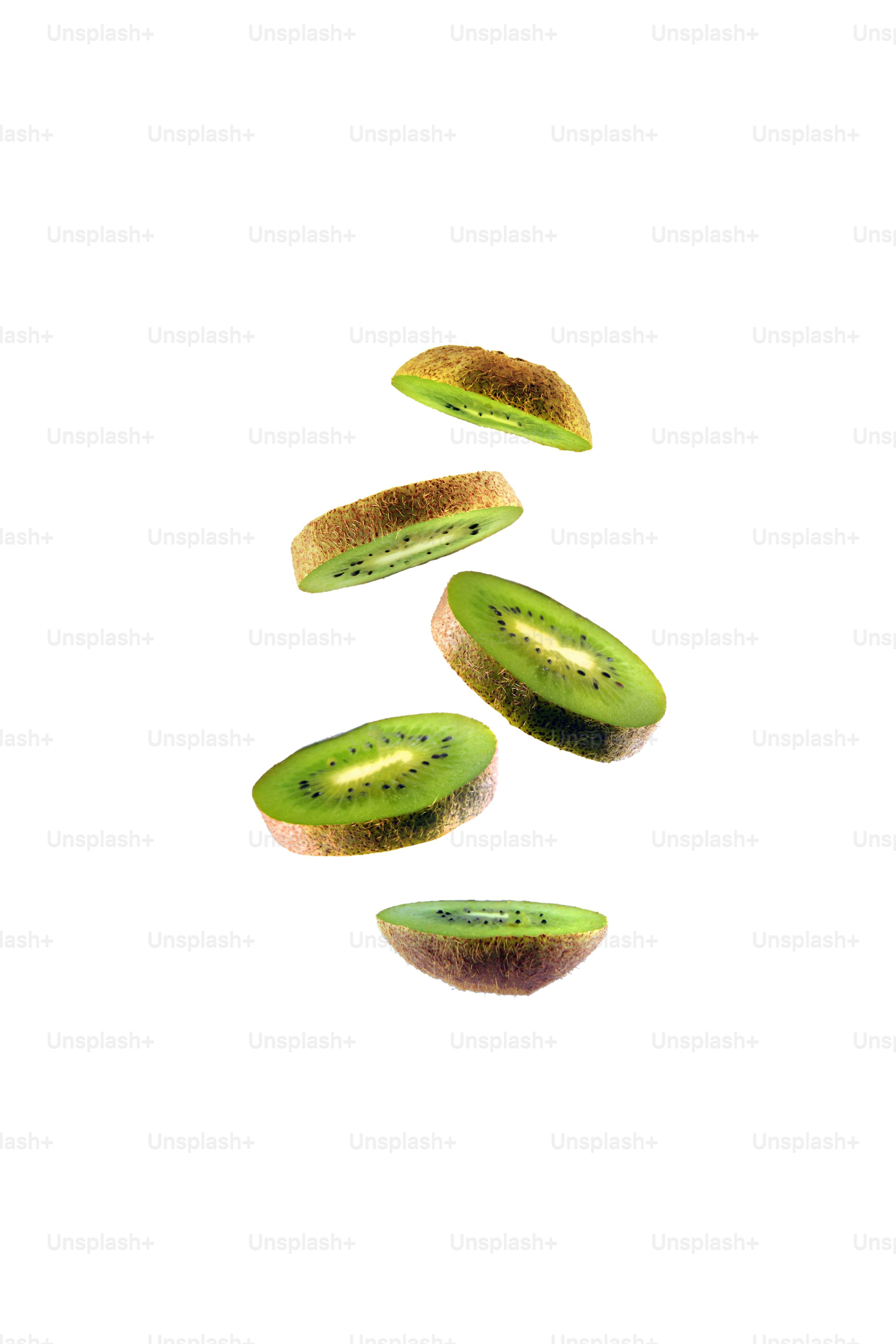 Kiwi on white background