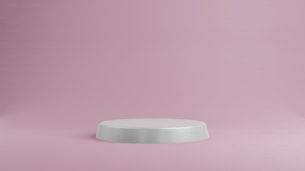 3D pedestal circle podium minimal studio background for show product.