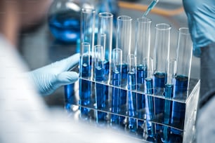 lab glassware  science laboratory research and development concept