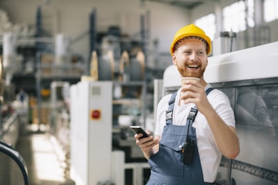 Worker in warehouse