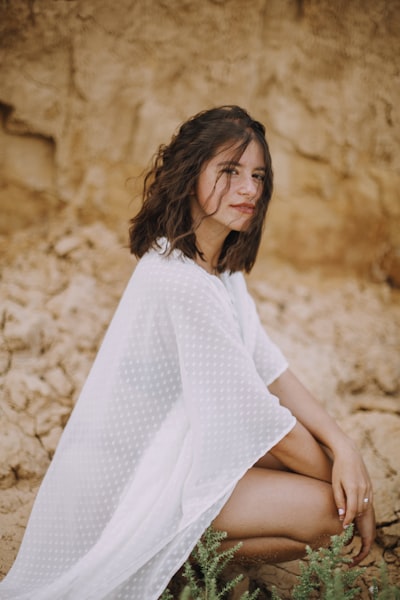 The Wanderer Dress — White bohemian maternity dress