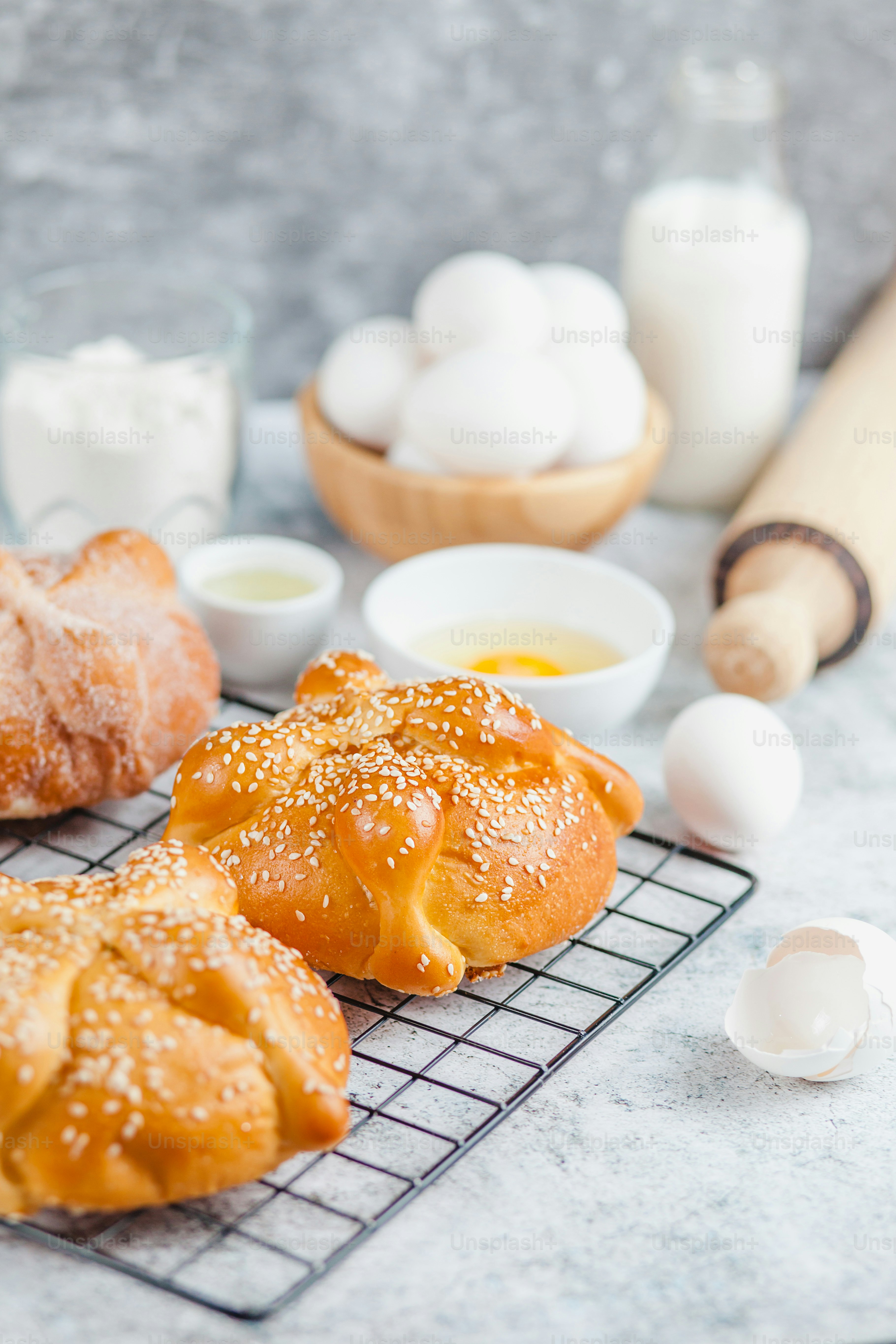 Foto zum Thema Pan de Muerto, Zutaten für mexikanisches Brotrezept ...