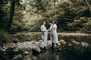 Team of scientists and biologists researching possibilities for bacteria and virus spreading through natural flowing supplies of drinking water.