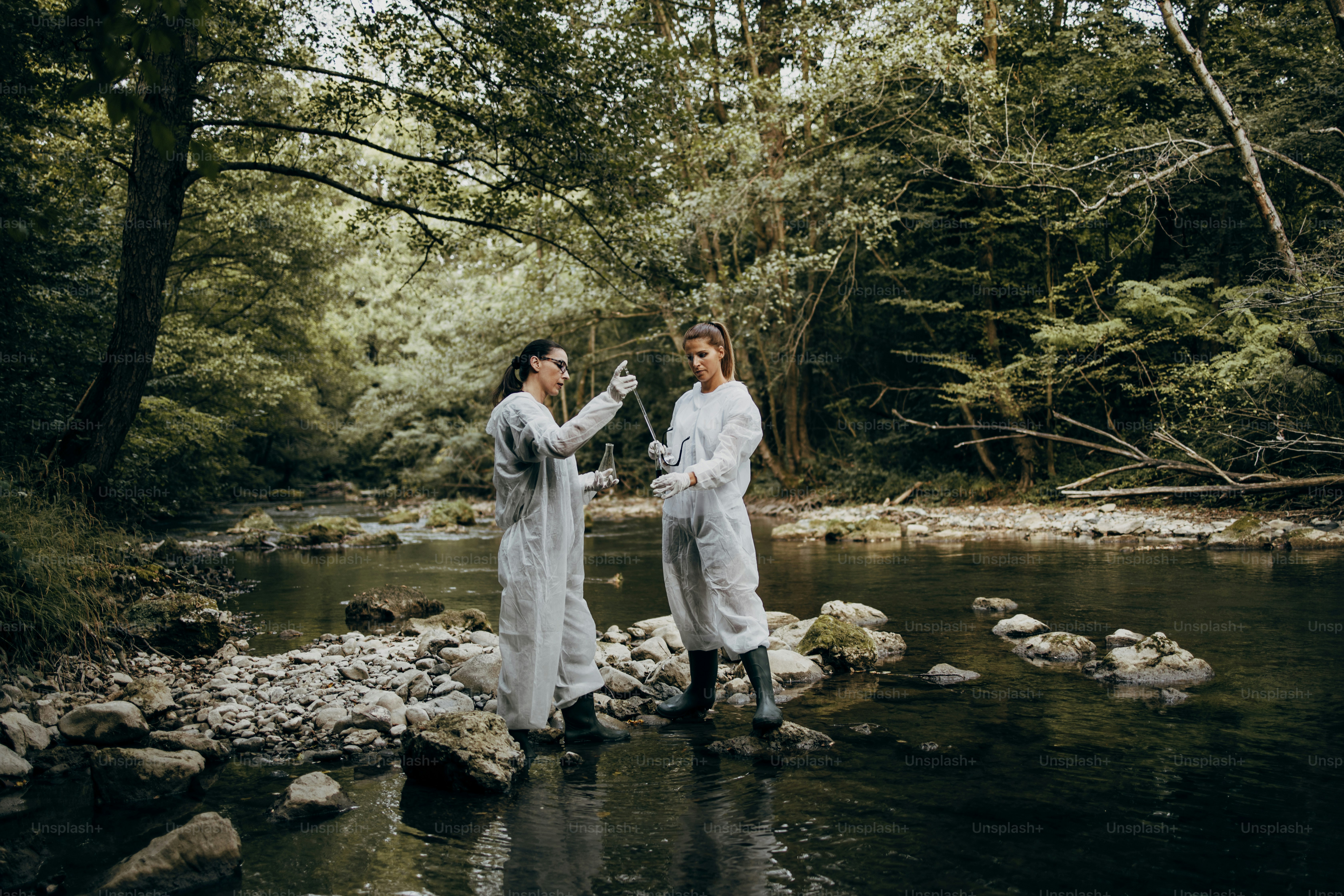 Team of scientists and biologists researching possibilities for ...