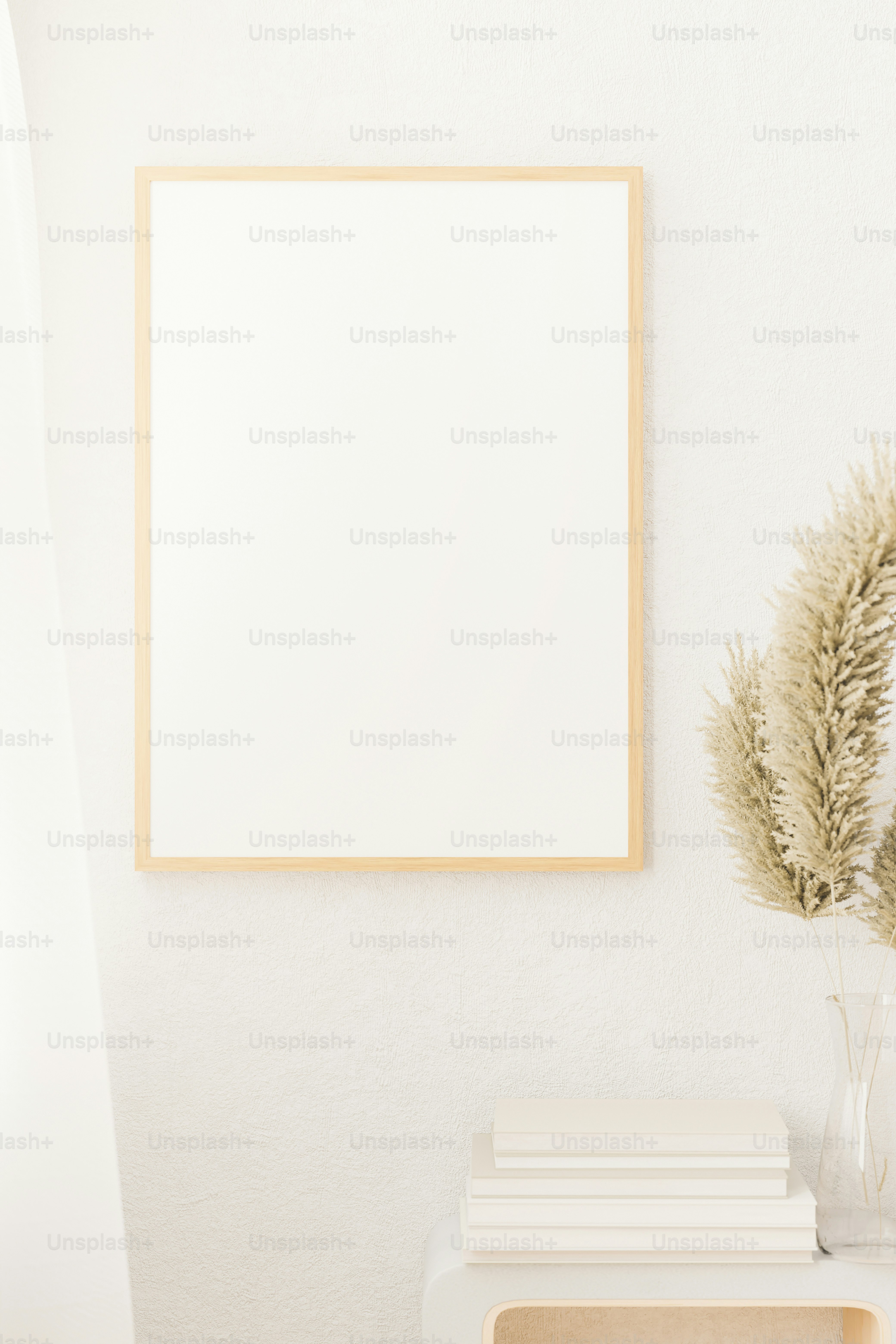 Mockup blank photo frame for your design. 3D rendered.