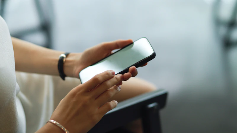 Woman overthinking phone messages