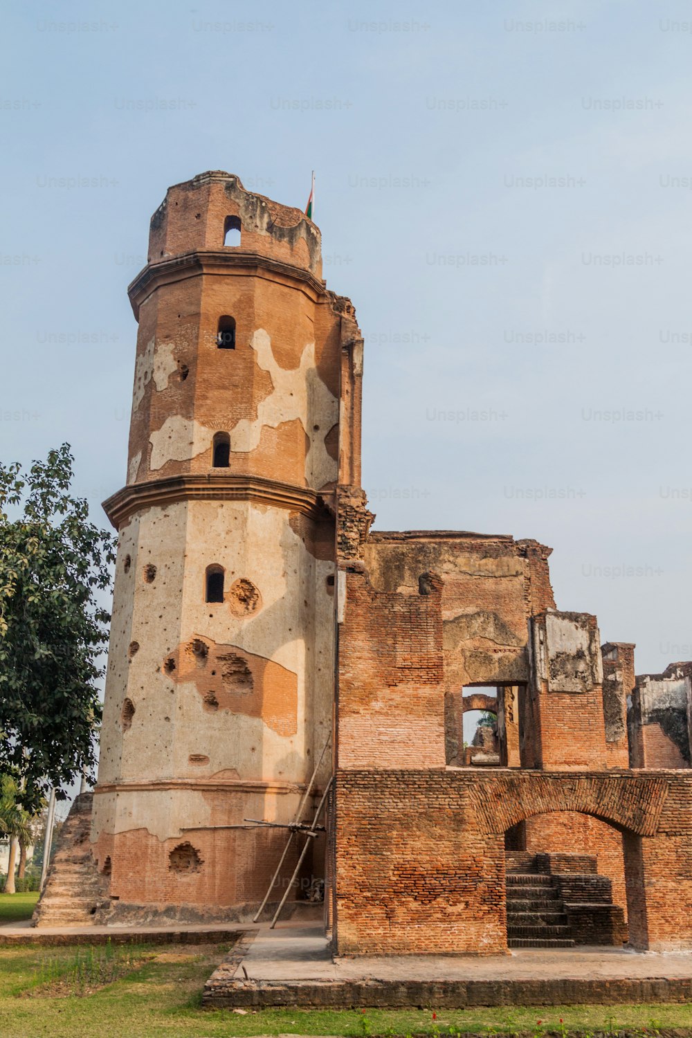 Ruins of the Residency Complex in Lucknow, Uttar Pradesh state, India