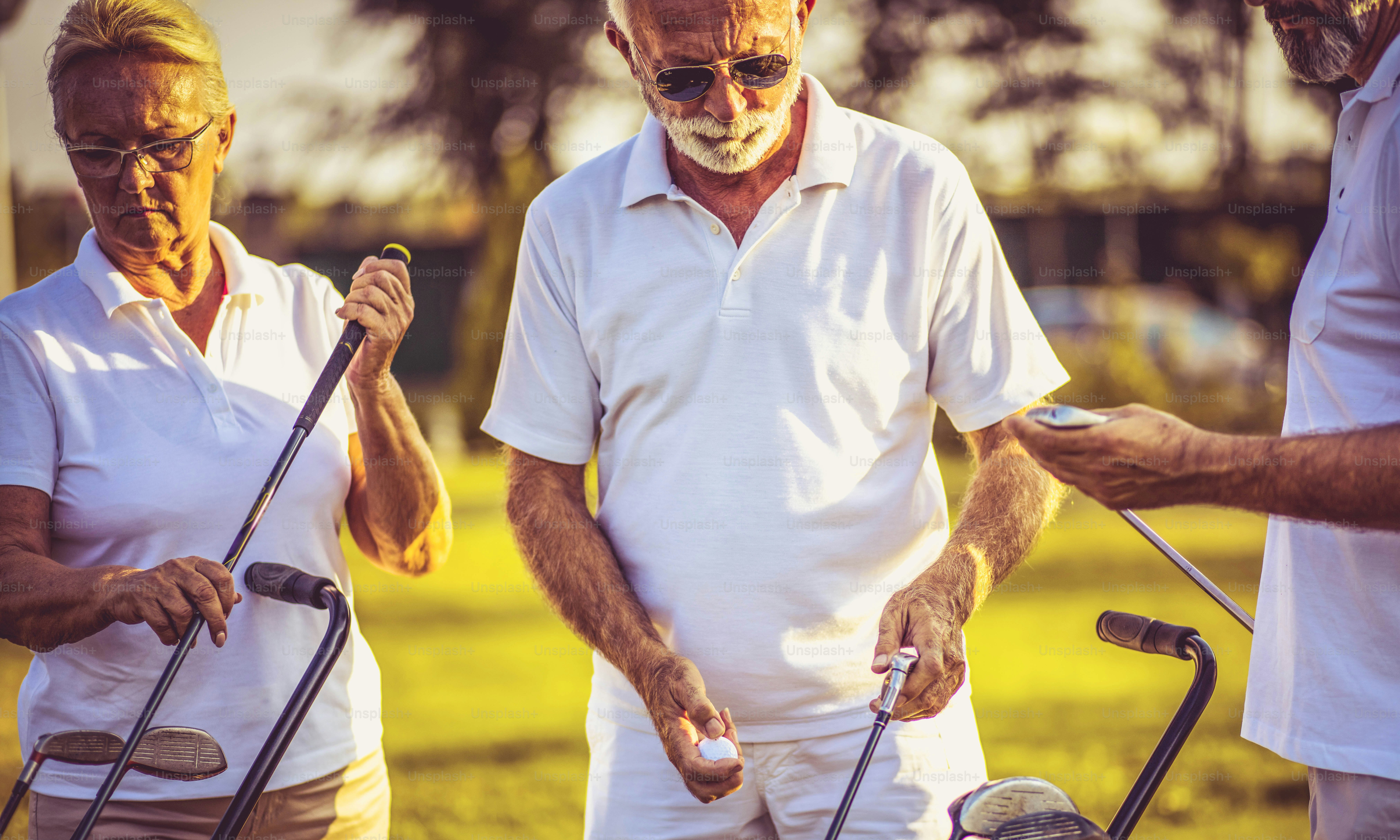 ゴルフコートの先輩たち。