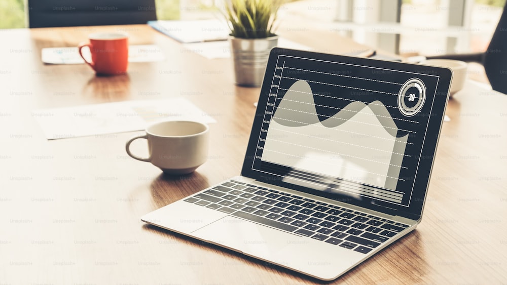 Tecnologia di analisi dei dati visivi aziendali mediante software creativi per computer