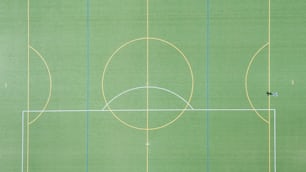 Football green field or soccer field lawn court for create sport game