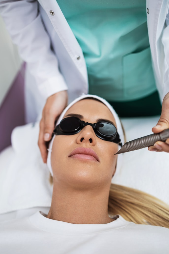 Professional hair loss treatment consultation and therapy