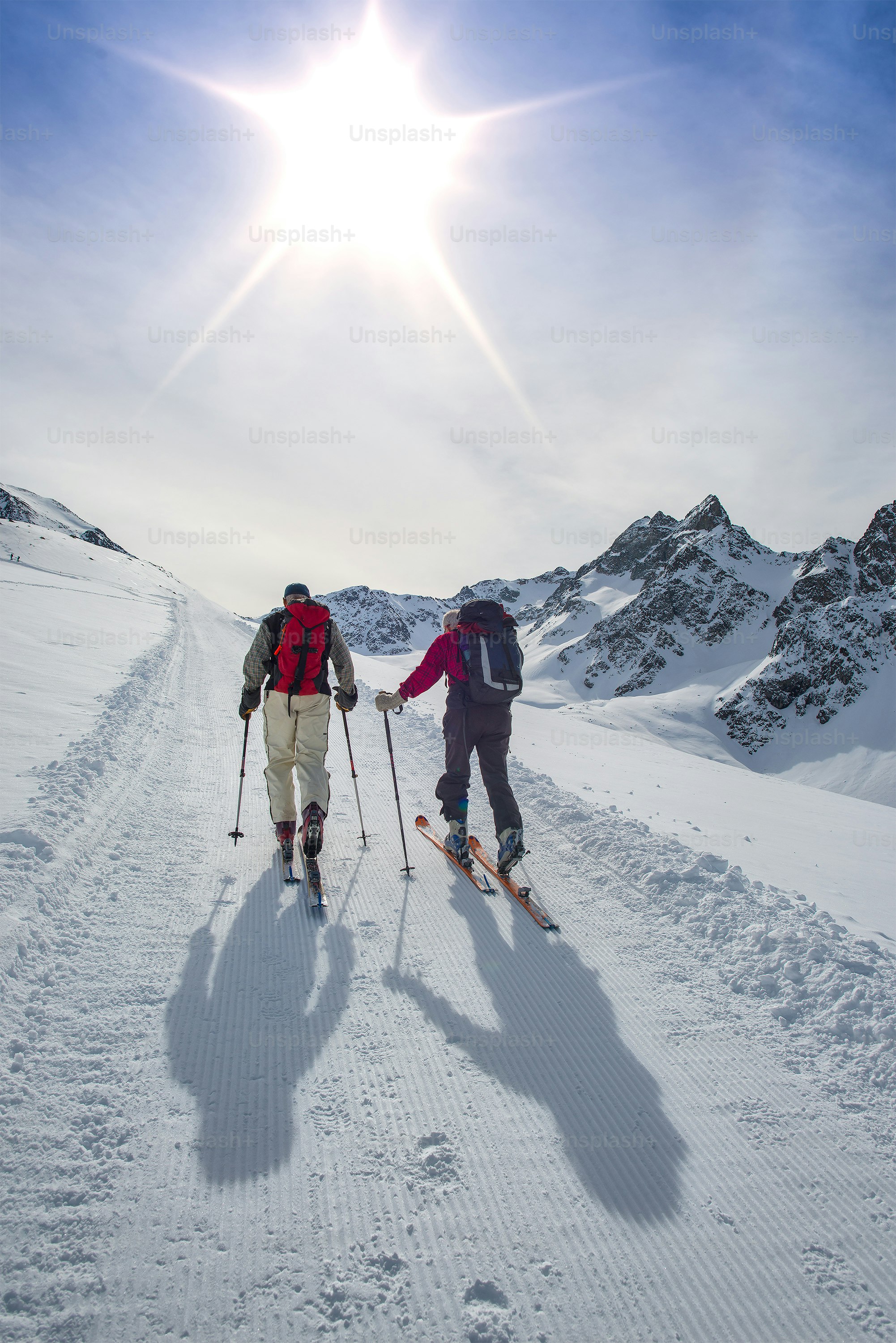 Hiking ski trails