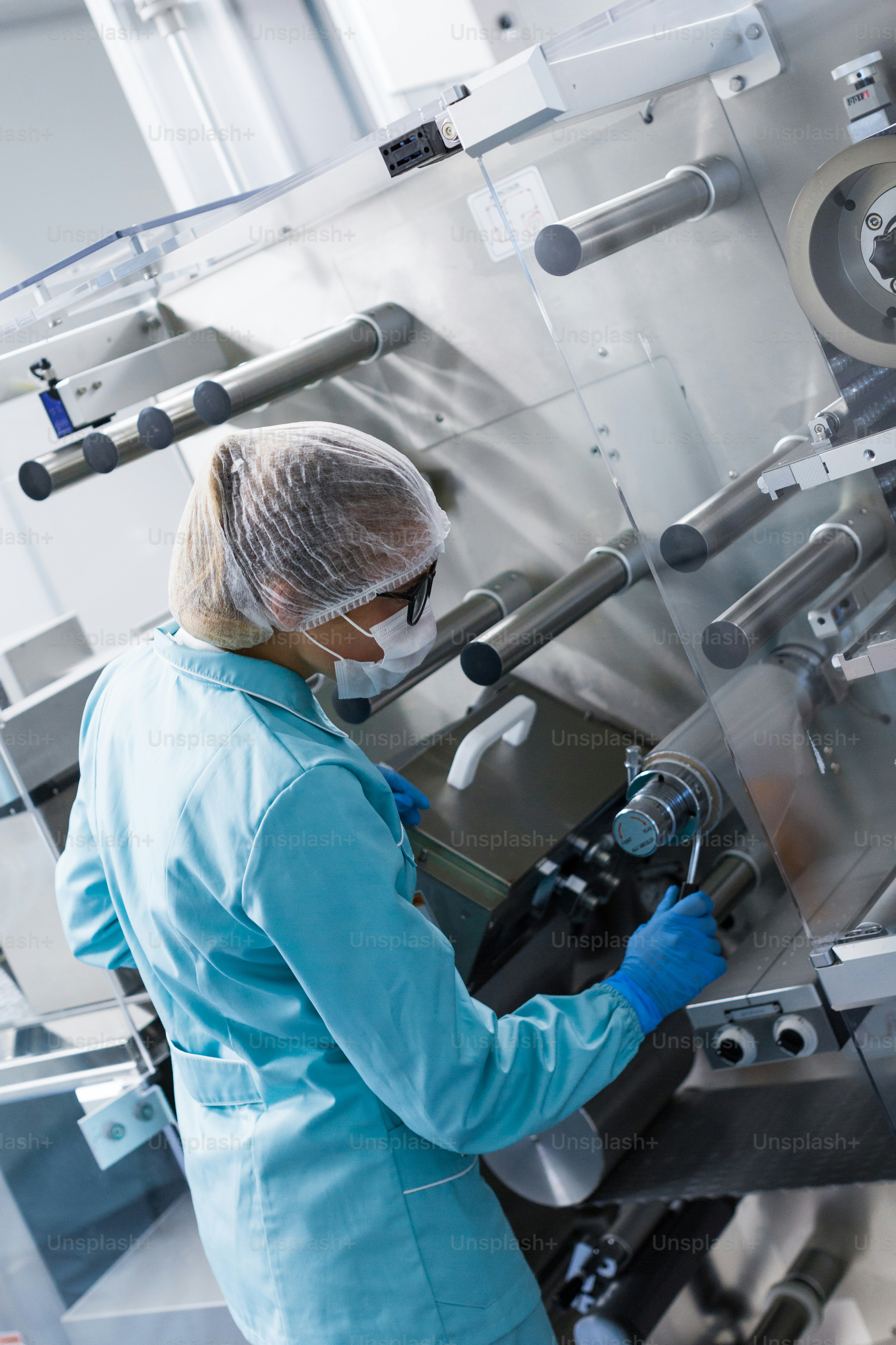 Plant picture, clean room equipment and stainless steel machines photo ...