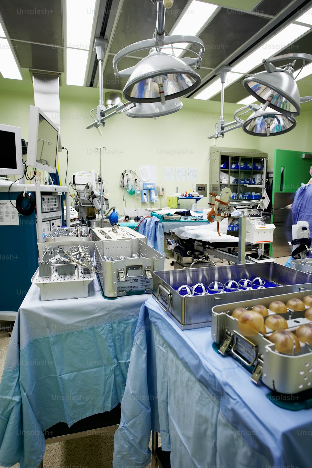 a hospital room filled with lots of medical equipment