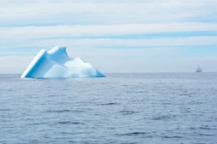 海の真ん中に浮かぶ氷山