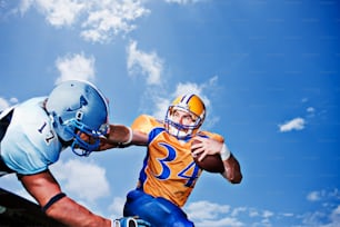 two football players are playing against each other