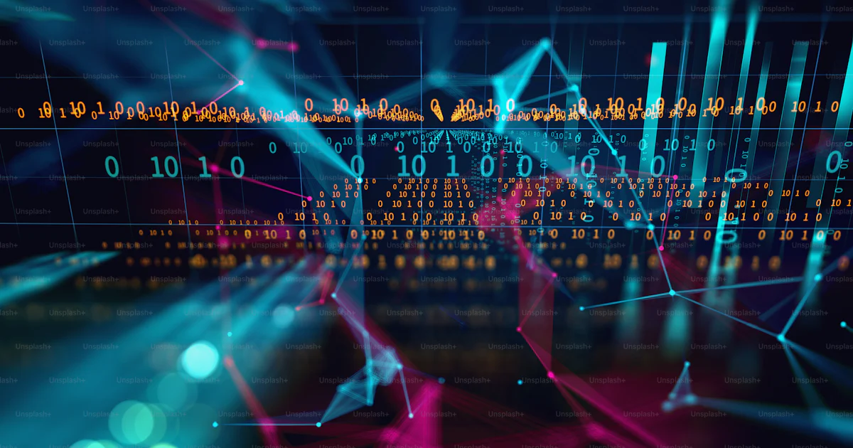 Fond abstrait de numéro de code numérique, représentent la technologie ...